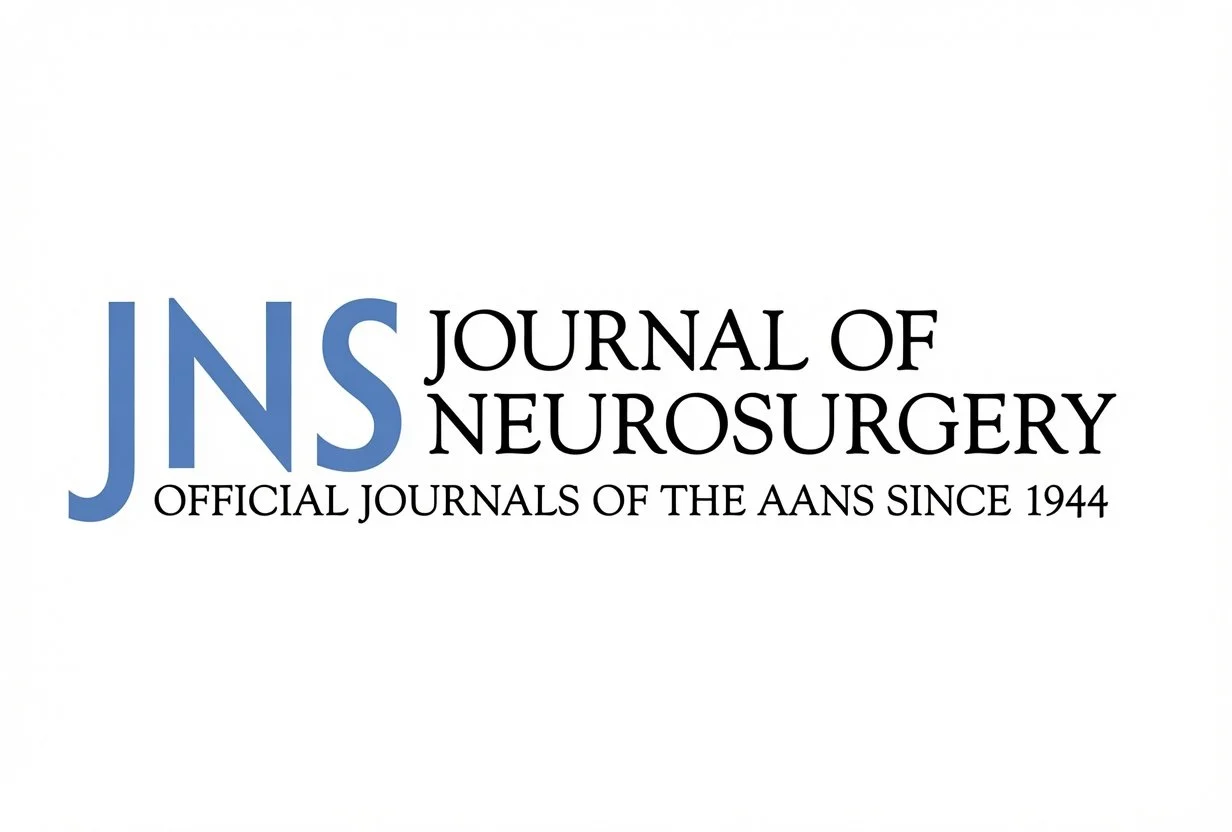 The cover page of the Journal of Neurosurgery, showing the journal's title and subtitle, with the abbreviation 'JNS' in large blue letters and the rest of the text in black on a white background.