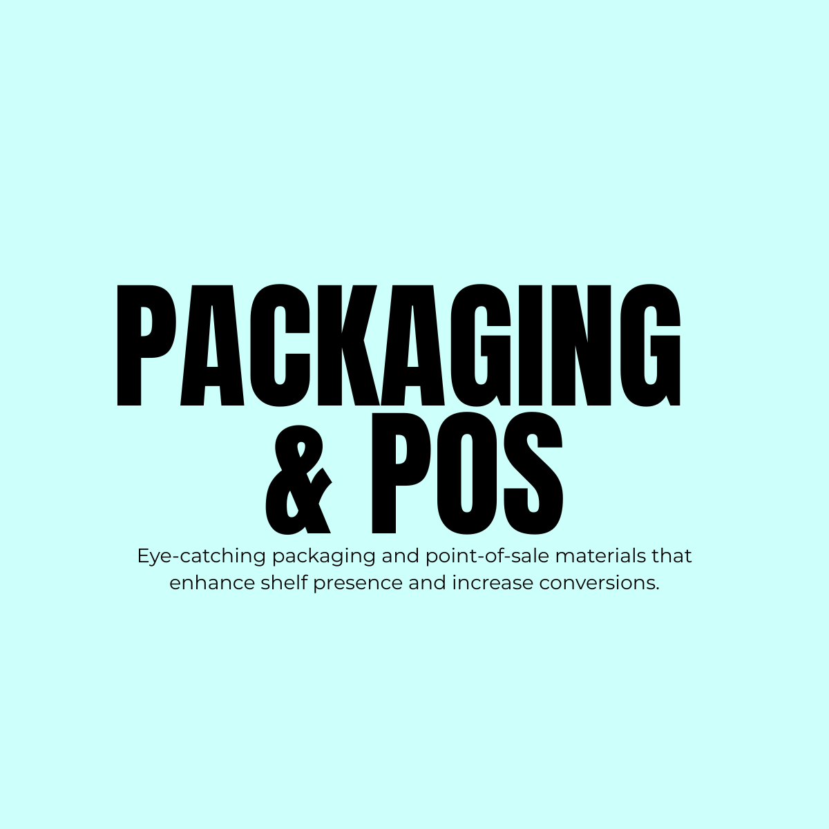 Book cover titled "Packaging & POS" with subtitle about eye-catching packaging and point-of-sale materials.