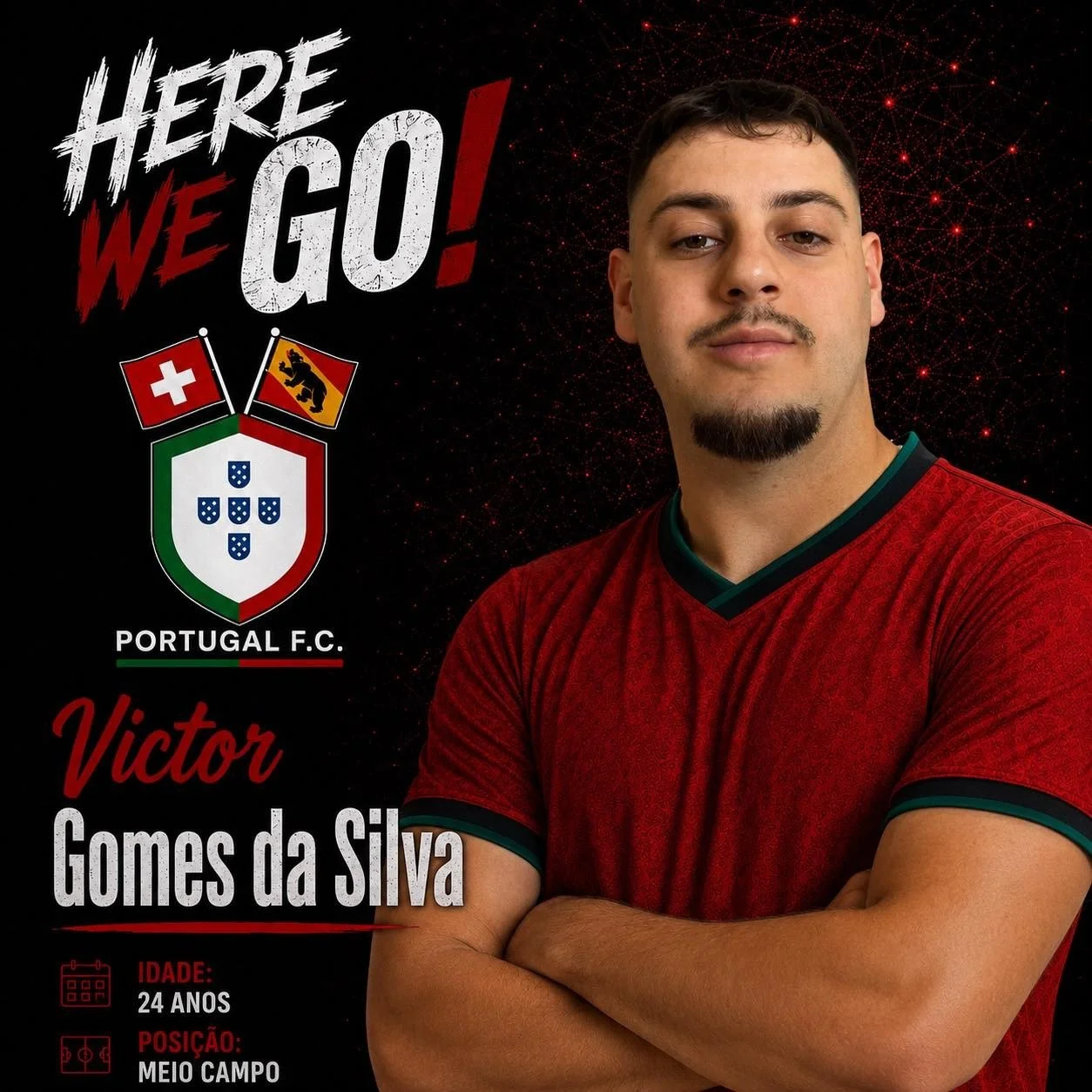 ❤️💚 𝗕𝗘𝗠-𝗩𝗜𝗡𝗗𝗢, 𝗩𝗜𝗖𝗧𝗢𝗥! 💚❤️🇵🇹

&Eacute; com enorme orgulho que damos as boas-vindas a Victor Gomes da Silva ao Portugal FC! ⚽🔥

Aos 24 anos, Victor junta-se ao nosso clube para abra&ccedil;ar um novo desafio, trazendo experi&ecirc;n