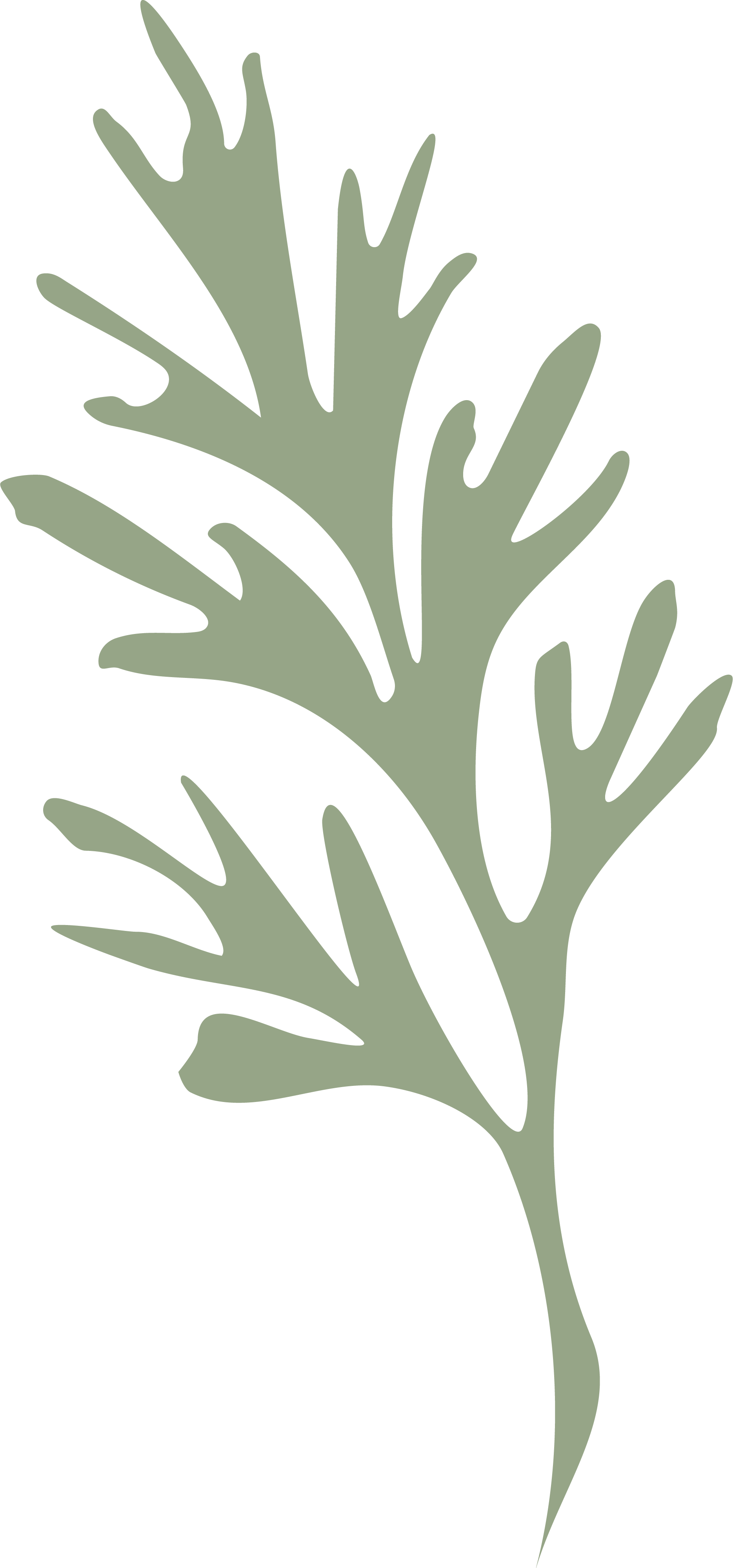 A digital illustration of a green leaf.