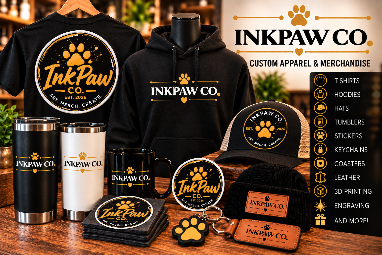 Custom Apparel & Merchandise