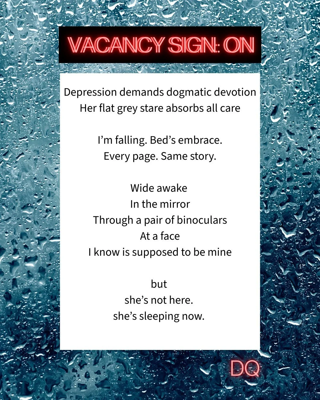 Vacancy Sign: On
Lights are on, but no one's home.