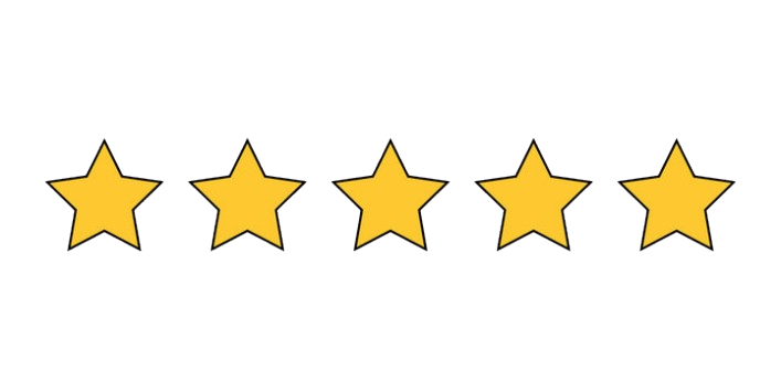 A five-star review graphic with yellow stars, zero out of five stars highlighted, and a caption reading 'How did we do?'.