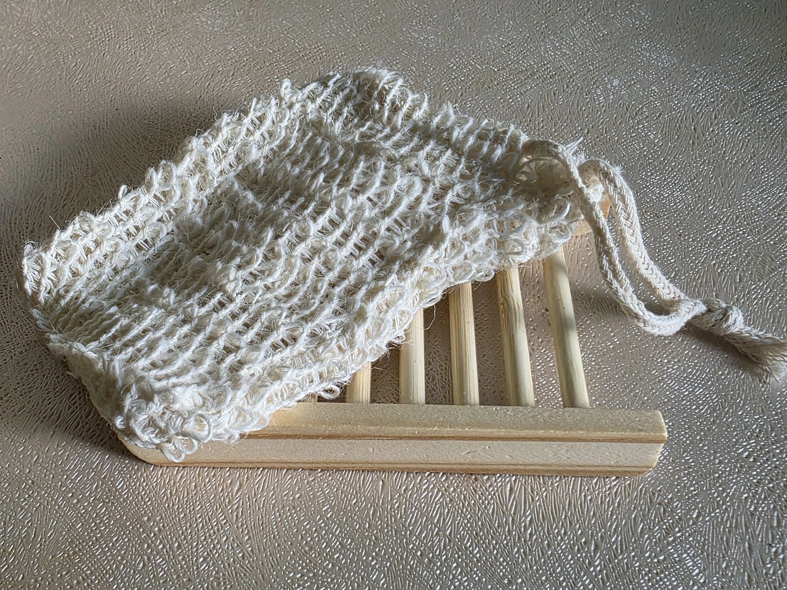 Soap Exfoliating Bag Holder Set