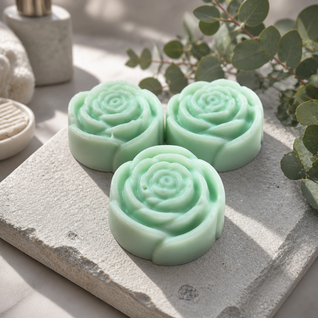 Cucumber Melon Rosette Lotion Bars
