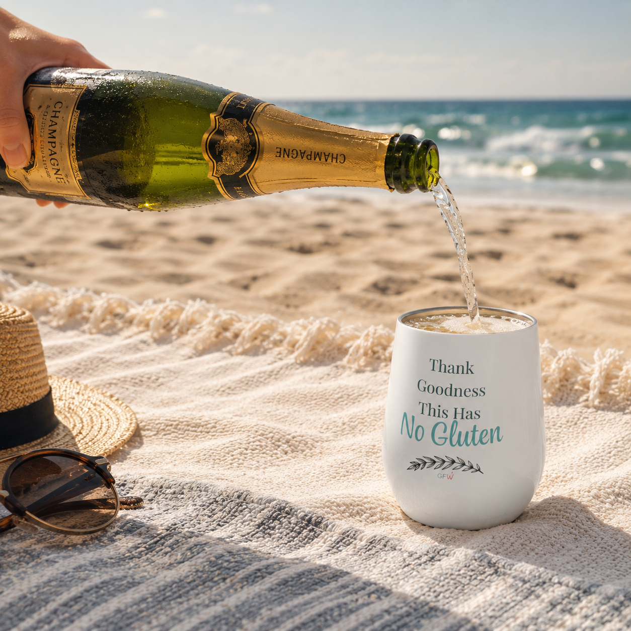 Thank Goodness This Has No Gluten Wine tumbler