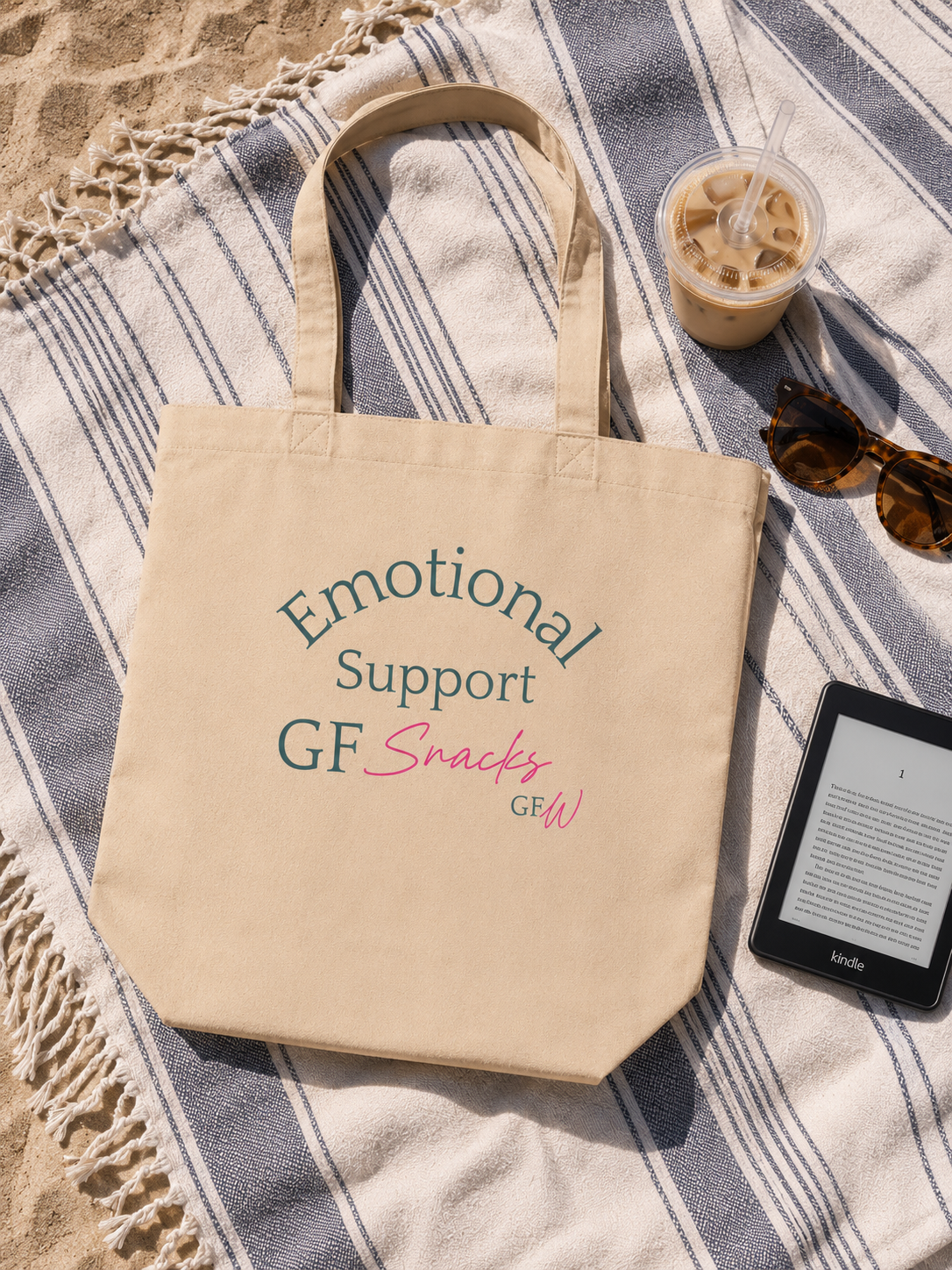 Emotional Support GF Snacks Eco Tote Bag