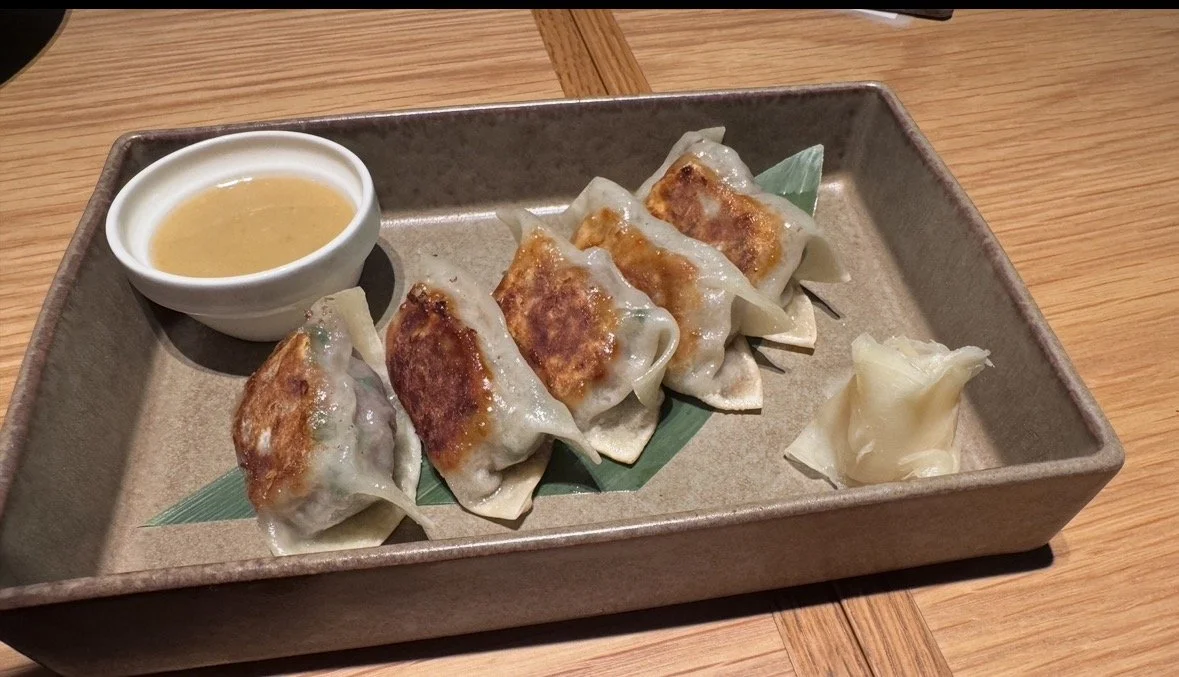 Gyoza served at Gora Brewery Public House in Hakone
