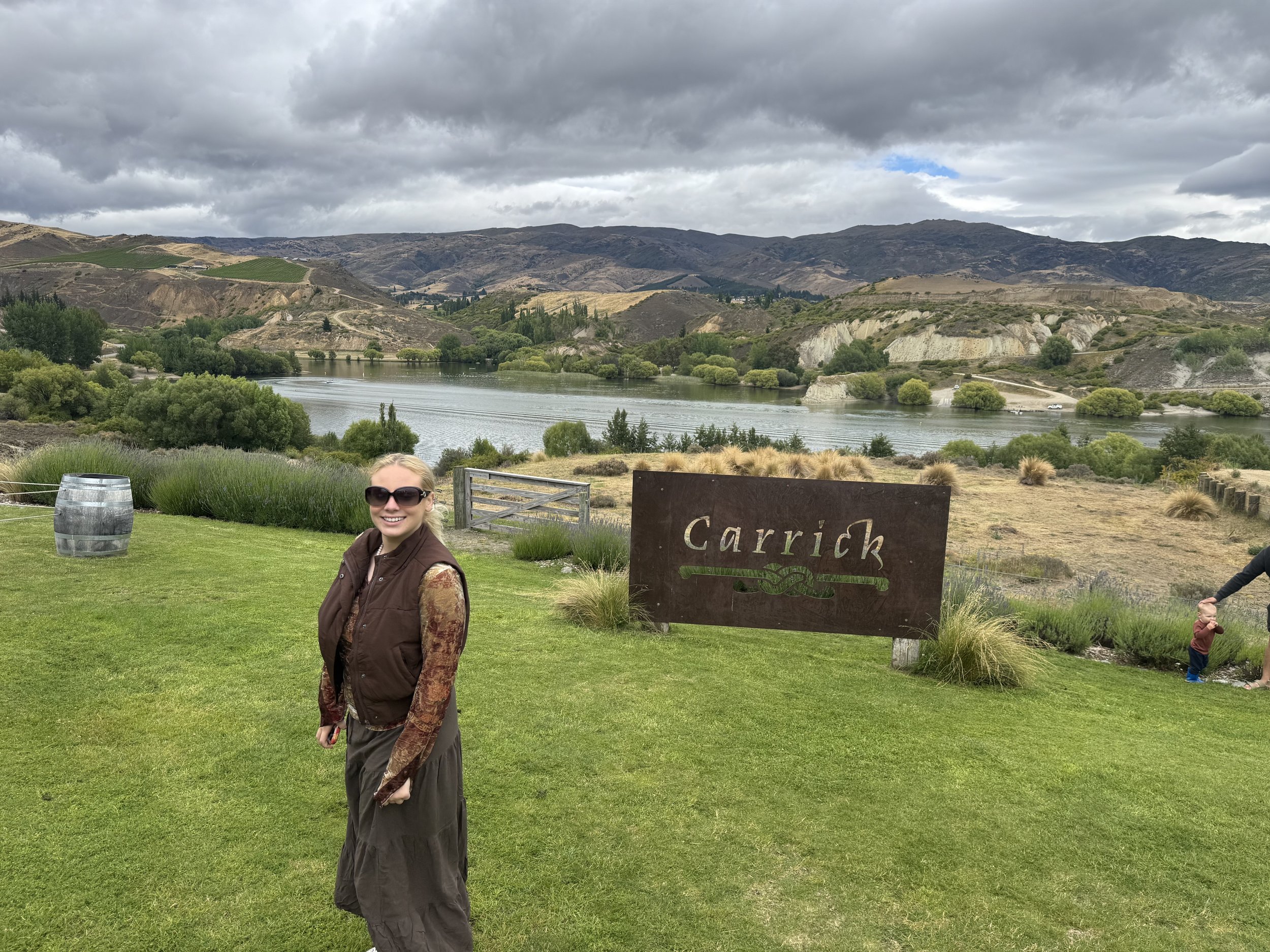 Carrick Vineyard overlooking Bannockburn vineyards