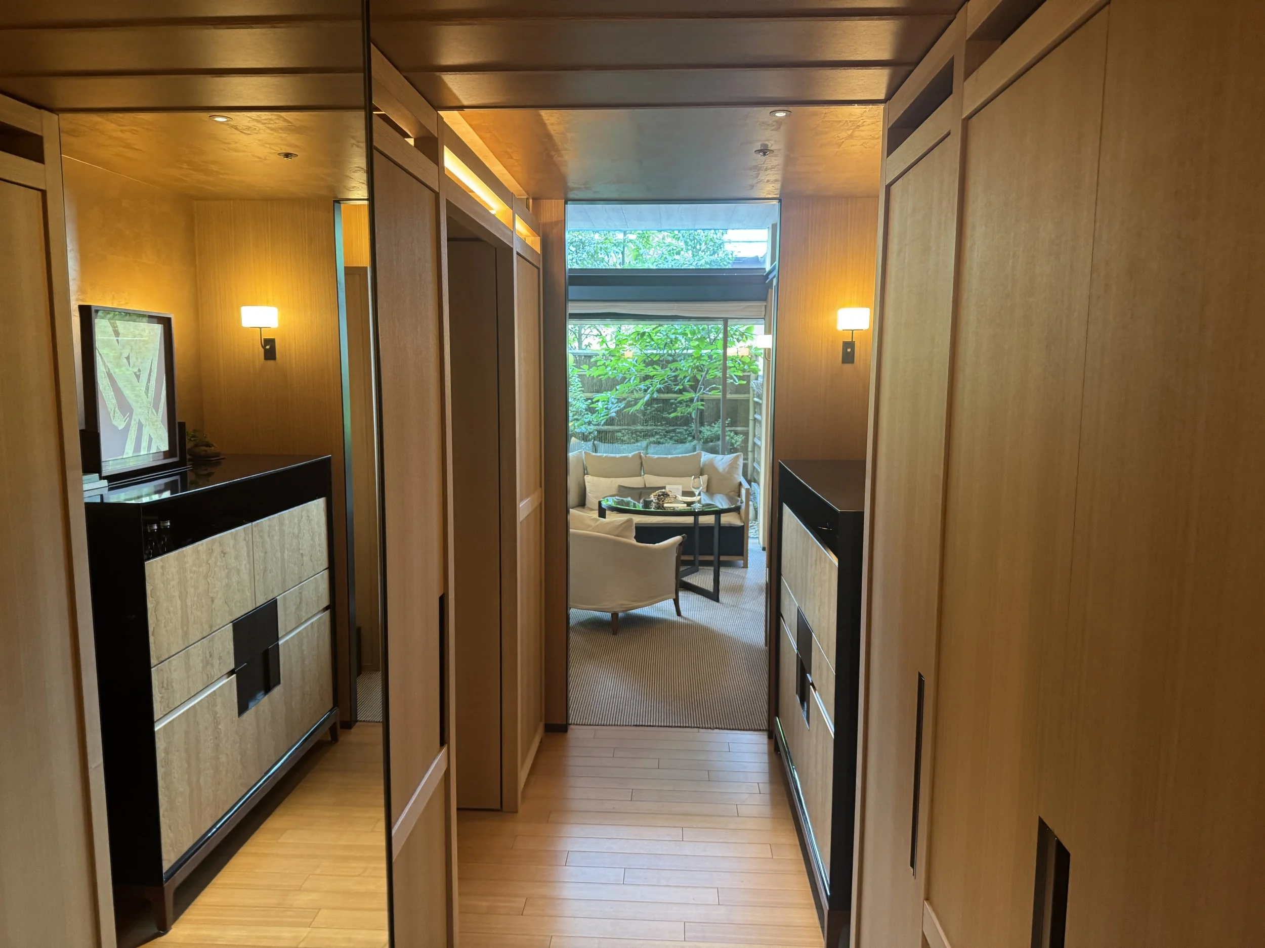 Park Hyatt Kyoto hotel room entryway.