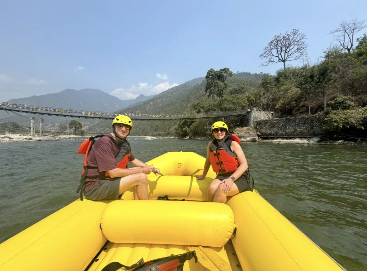 Whitewater rafting on the Mo Chhu River in Punakha, Bhutan
