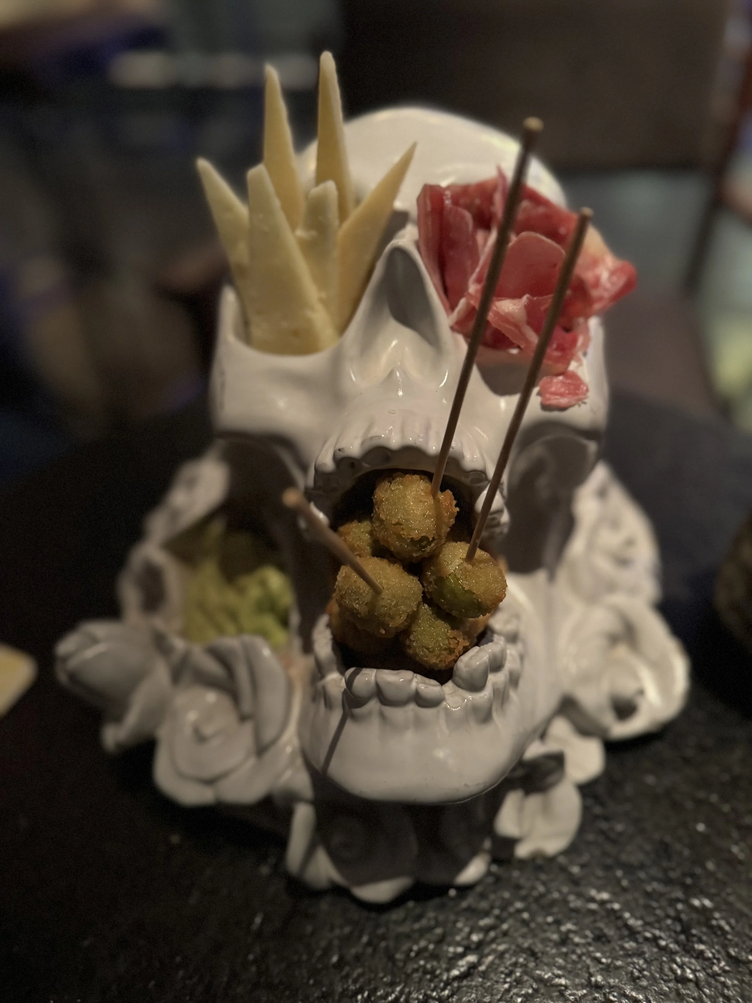 Creative bar snacks served at Carnaval Bar Lima Peru