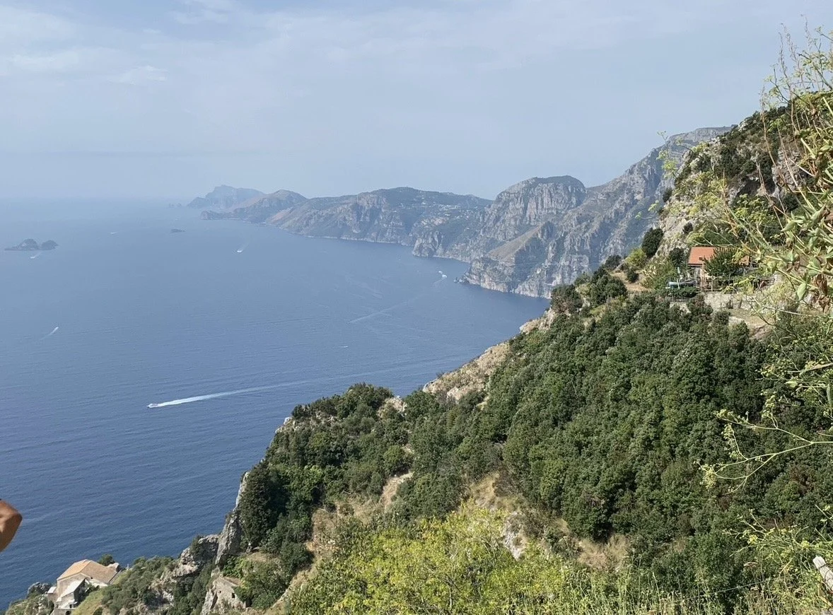 View toward Praiano from the Path of the Gods hiking trail