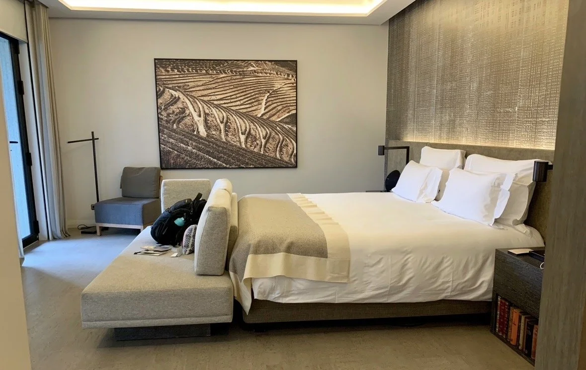 Luxury vineyard-view guest room at Six Senses Douro Valley.