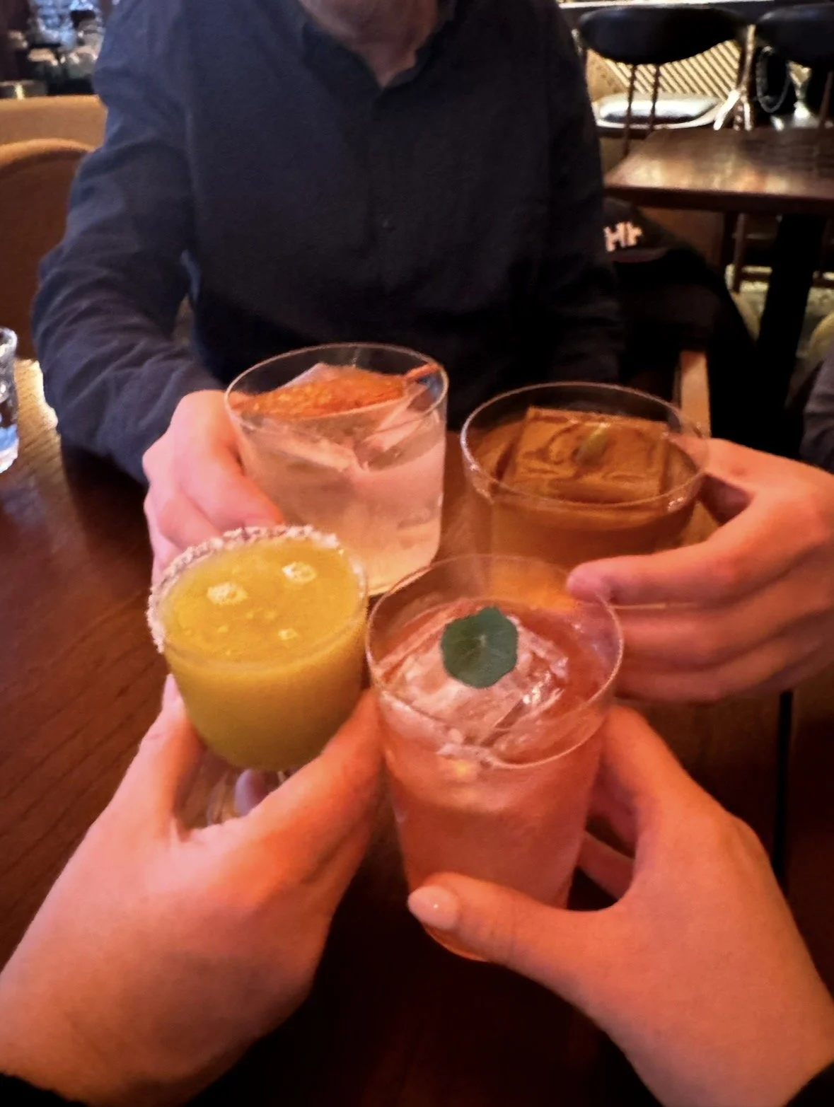 Creative cocktails at Kwãnt cocktail bar in Mayfair, London