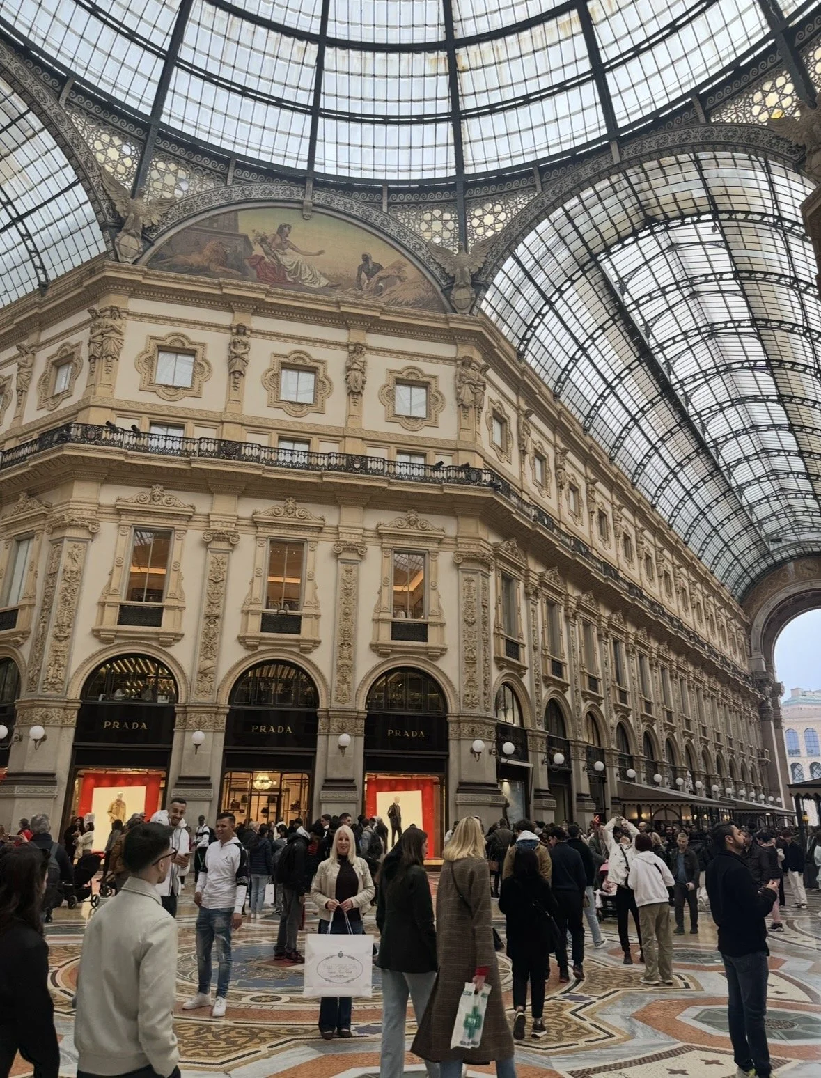 Galleria Vittorio Emanuele II shopping arcade in Milan Italy