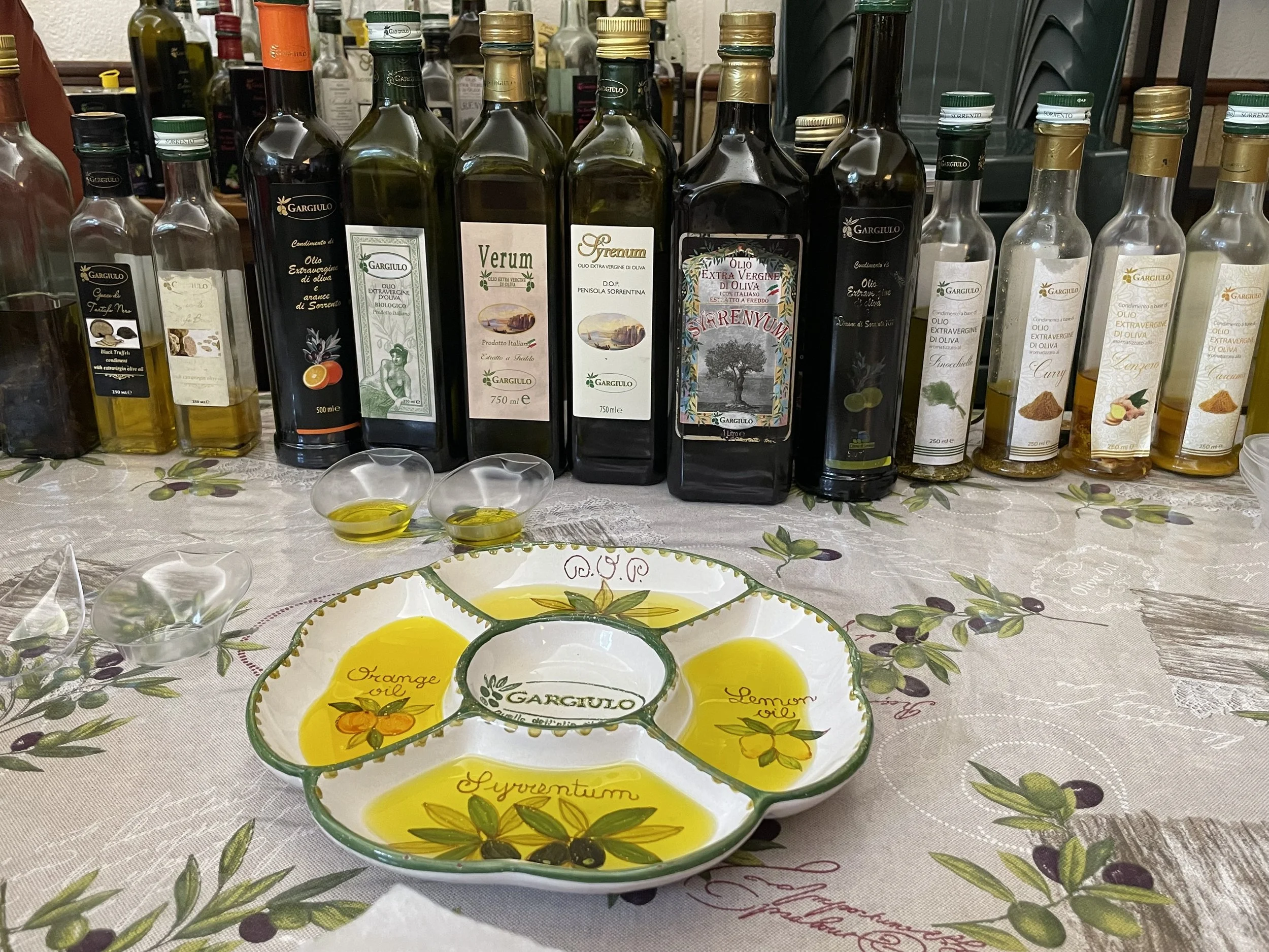 Olive oil tasting near Sorrento