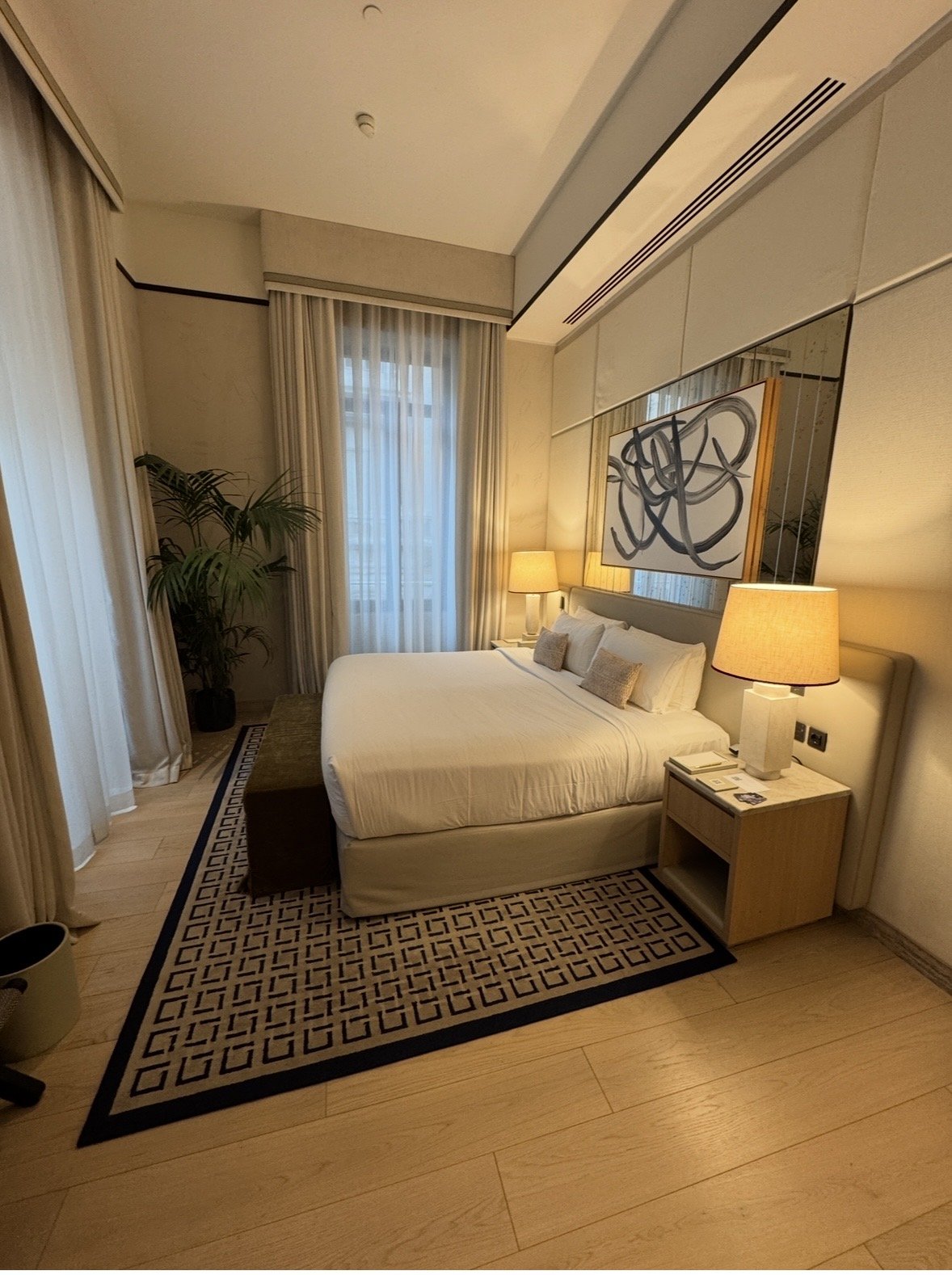 King guest room at Park Hyatt Milan