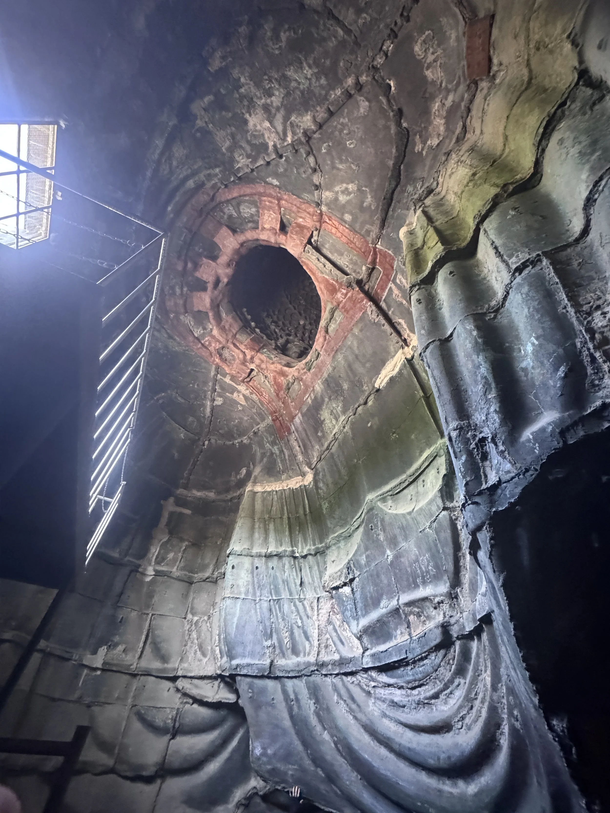Interior bronze construction of the Great Buddha statue