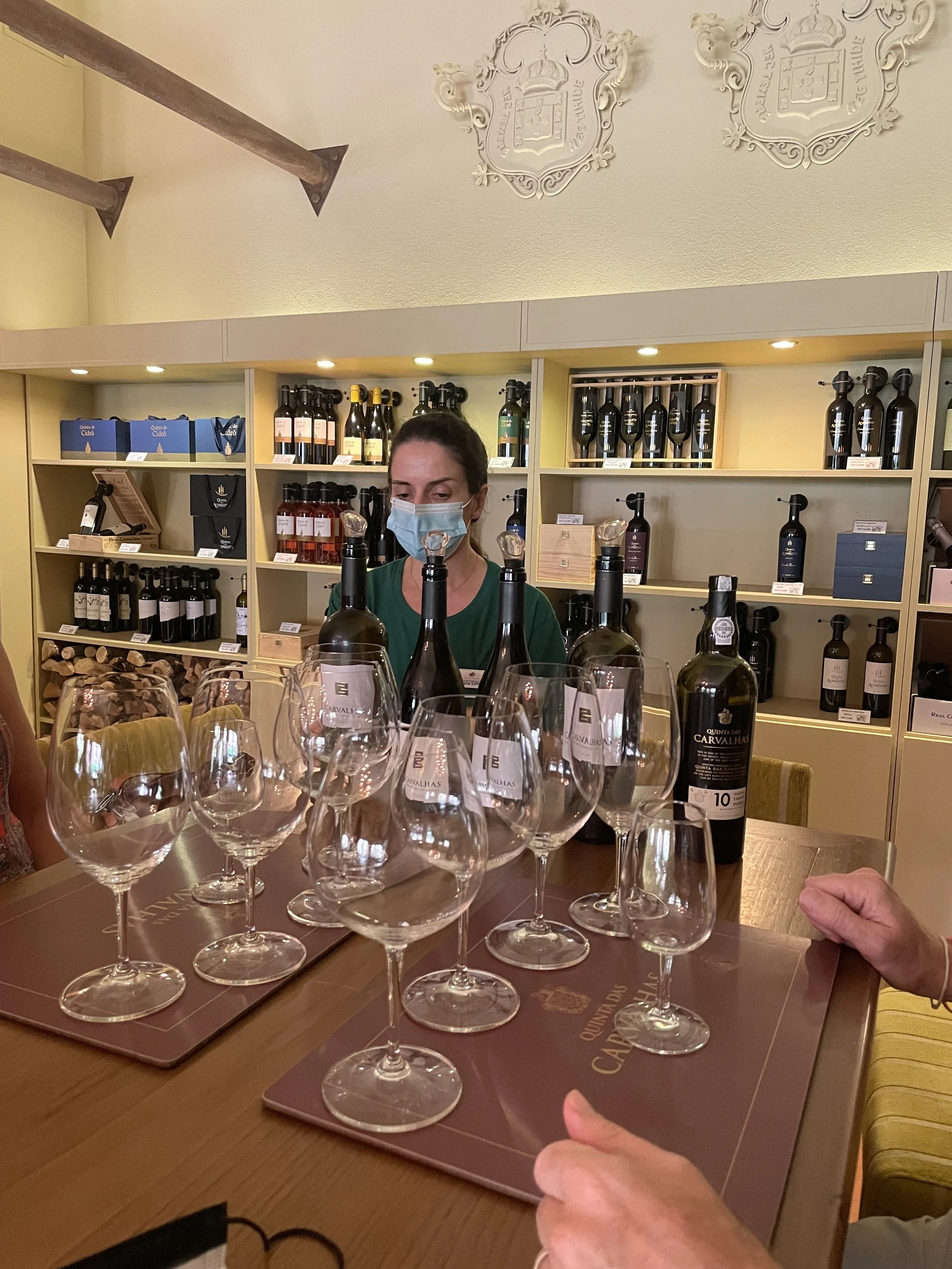 Guided Port wine tasting at Quinta das Carvalhas in Portugal's Douro Valley