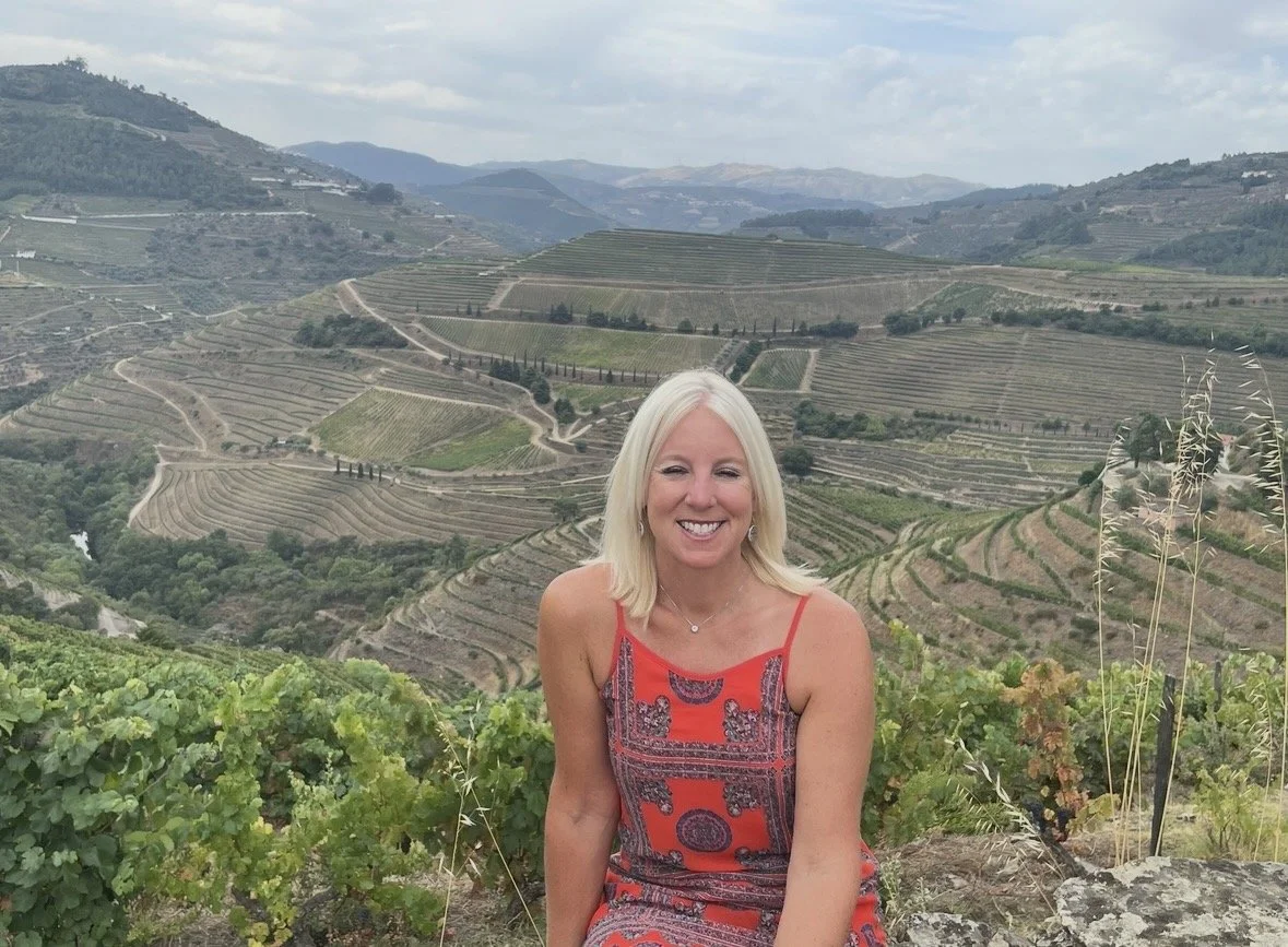 Scenic overlook above the Douro Valley on the drive to Quinta do Noval