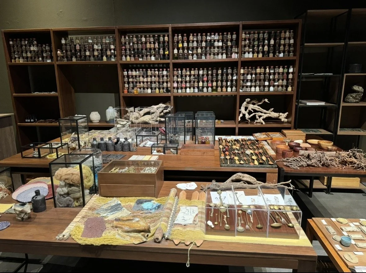 Mater research collection displaying ingredients sourced across Peru at Central Restaurant