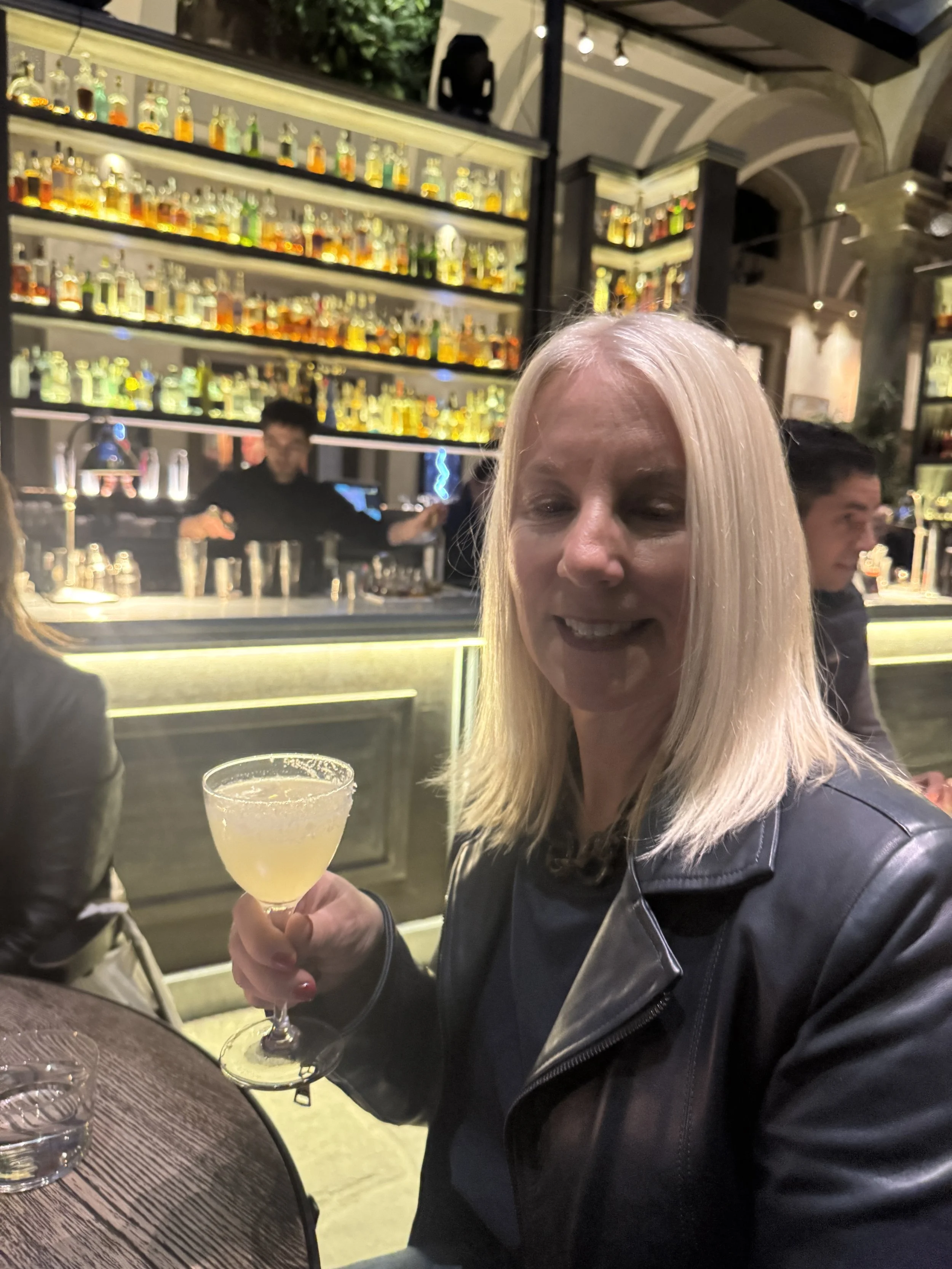 Enjoying a signature cocktail at Locale Firenze, one of Florence's top cocktail bars