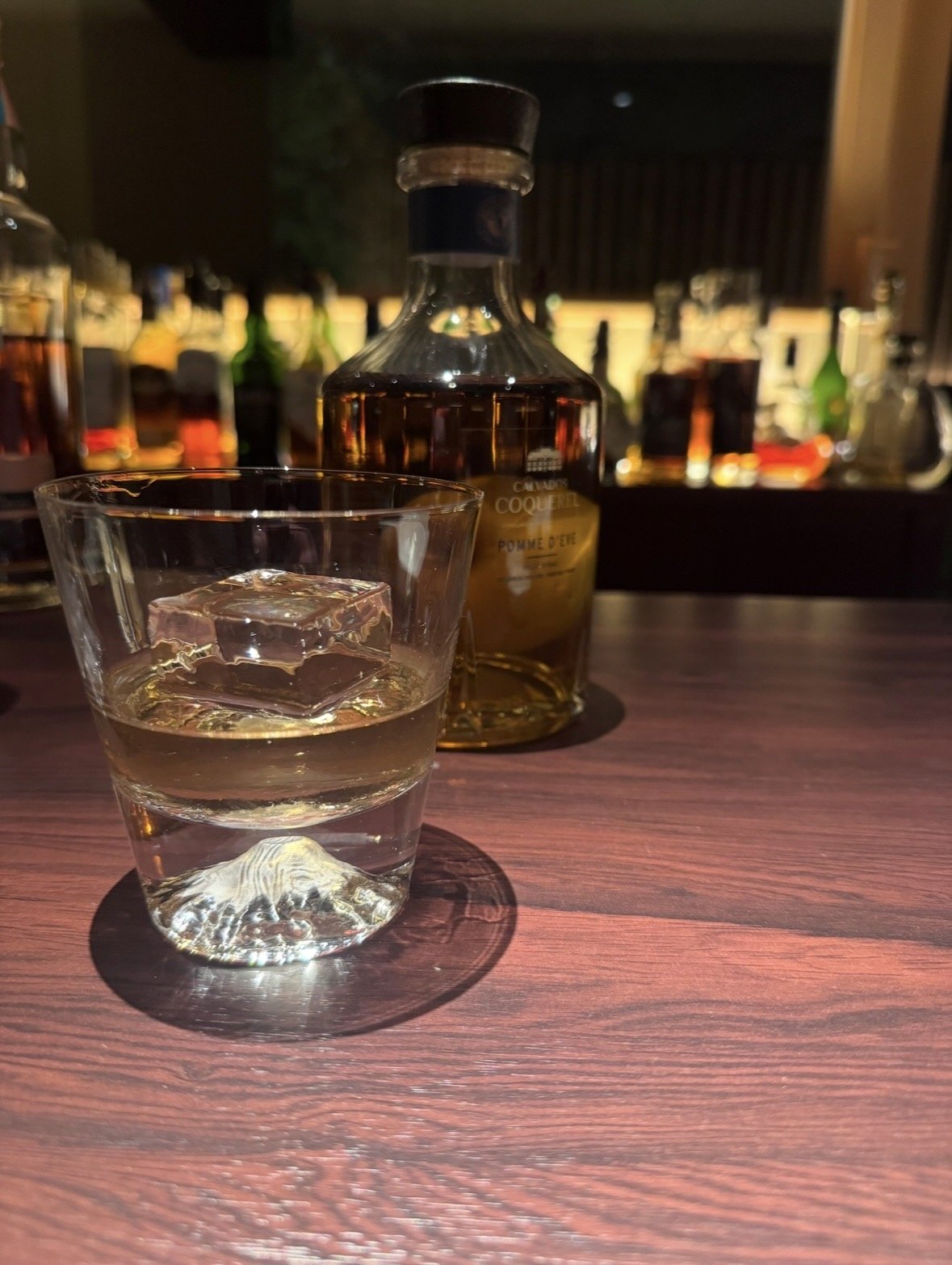 Japanese whisky served at the bar at Kinnotake Tonosawa in Hakone