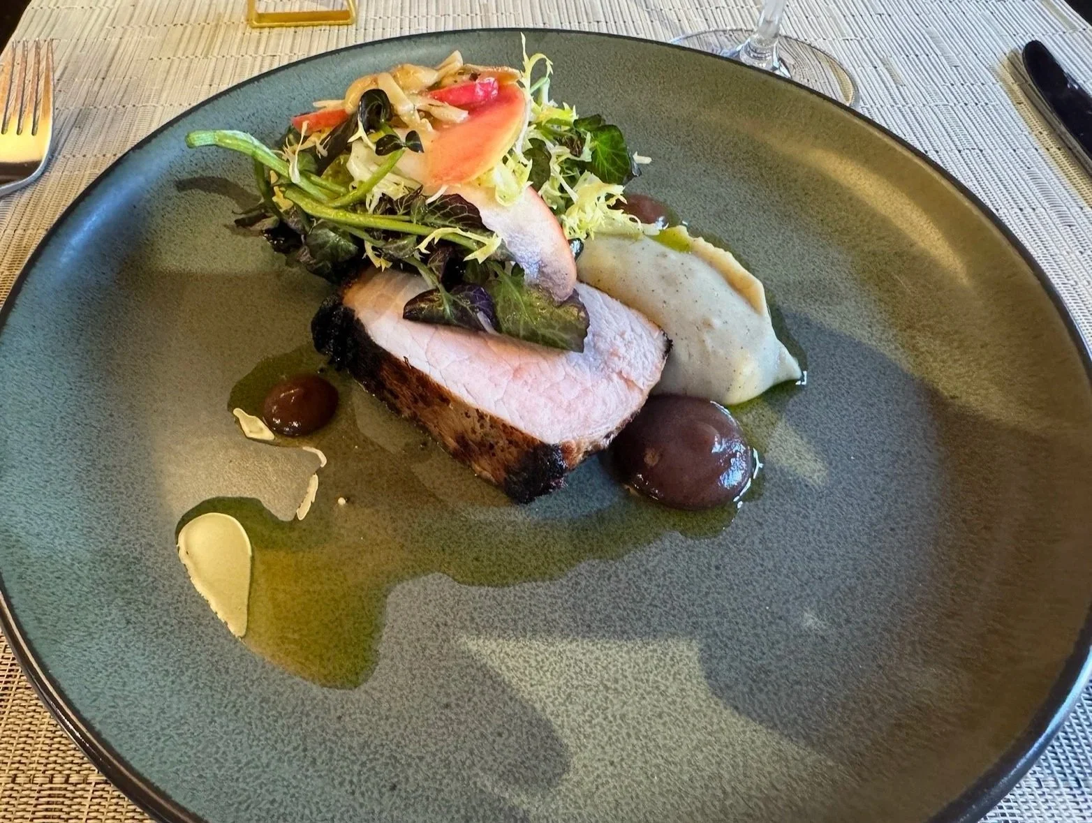 Chef-prepared food and wine pairing at Sequoia Grove Winery in Napa Valley