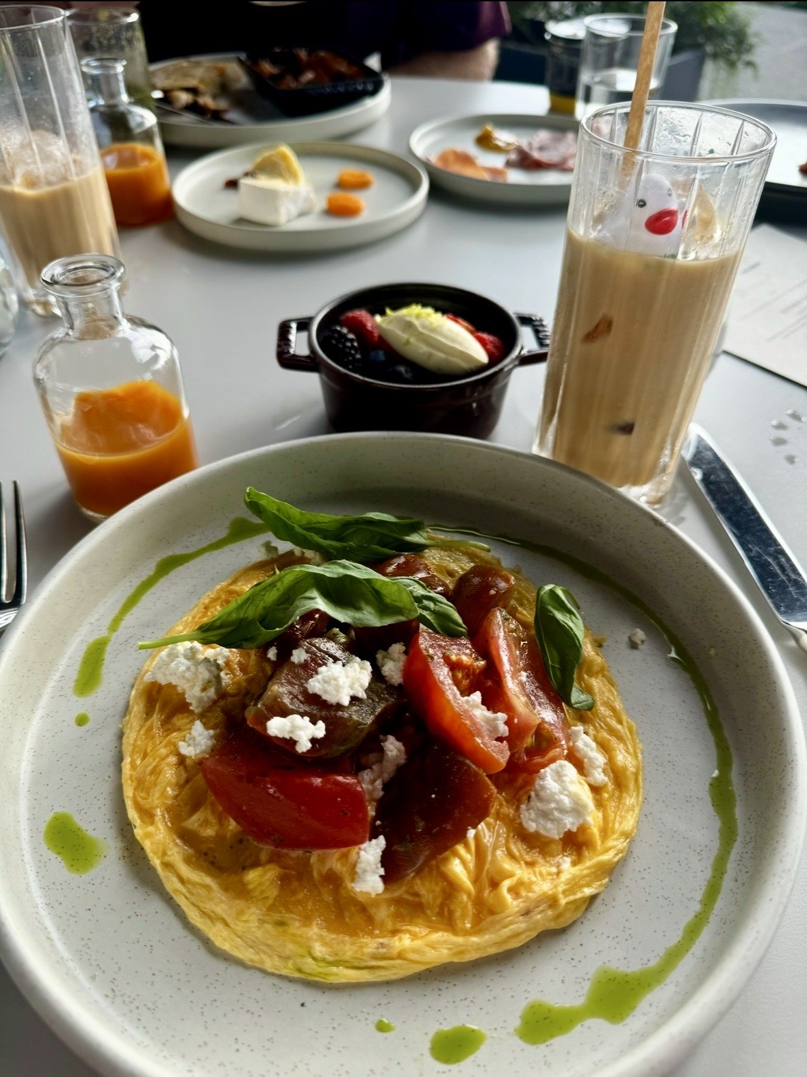Egg breakfast entrée served at Park Hyatt Auckland