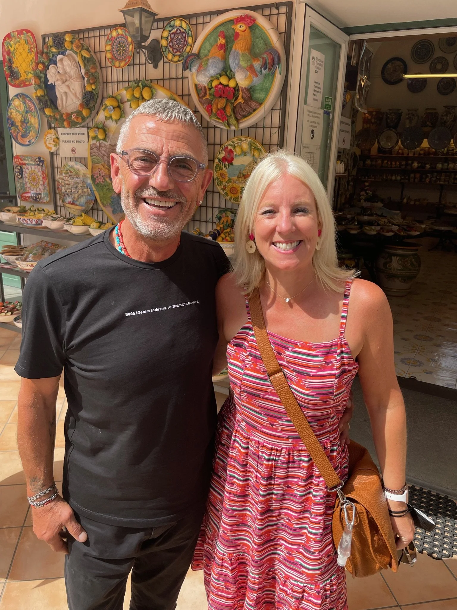 Shopping for handmade ceramics in Ravello