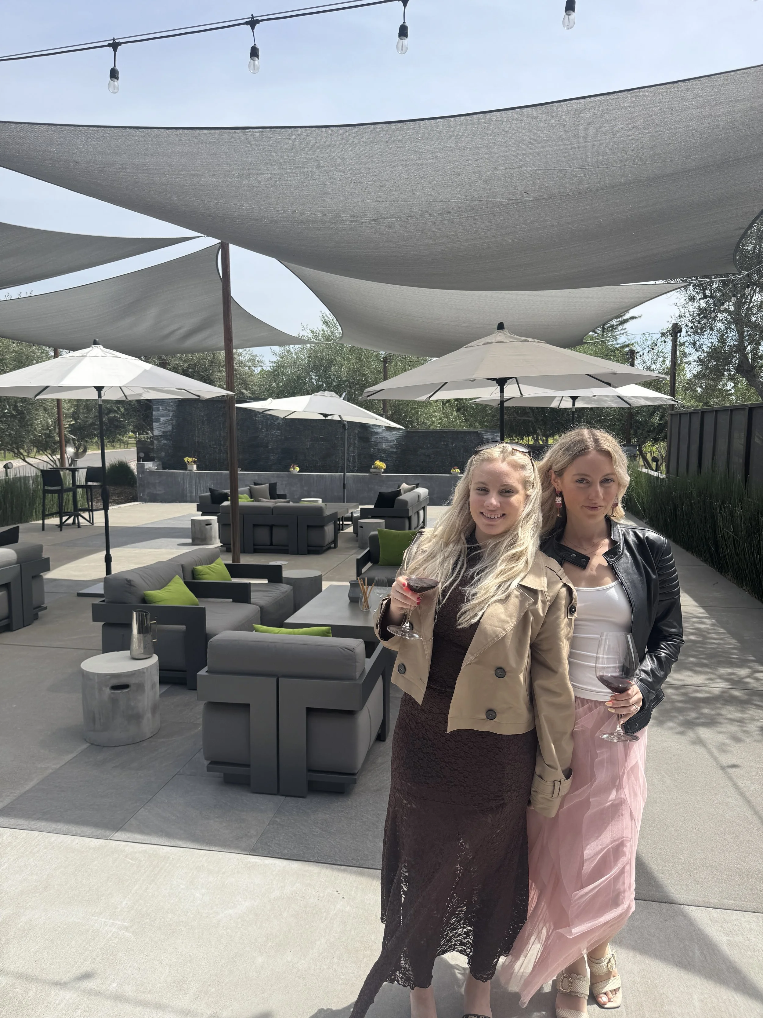 Outdoor tasting patio at Eleven Eleven Winery in Napa Valley