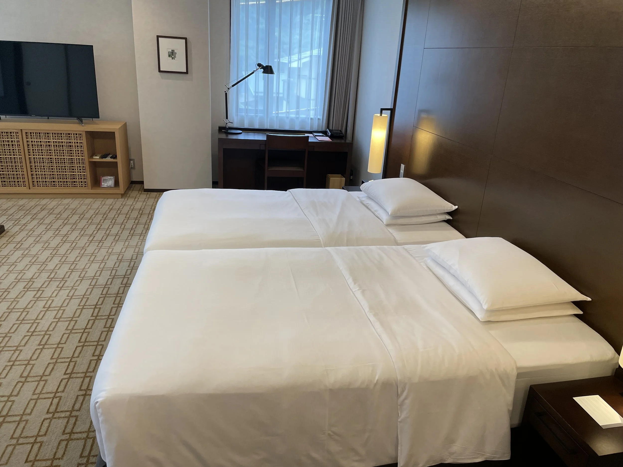 King bedroom inside Hyatt Regency Hakone suite