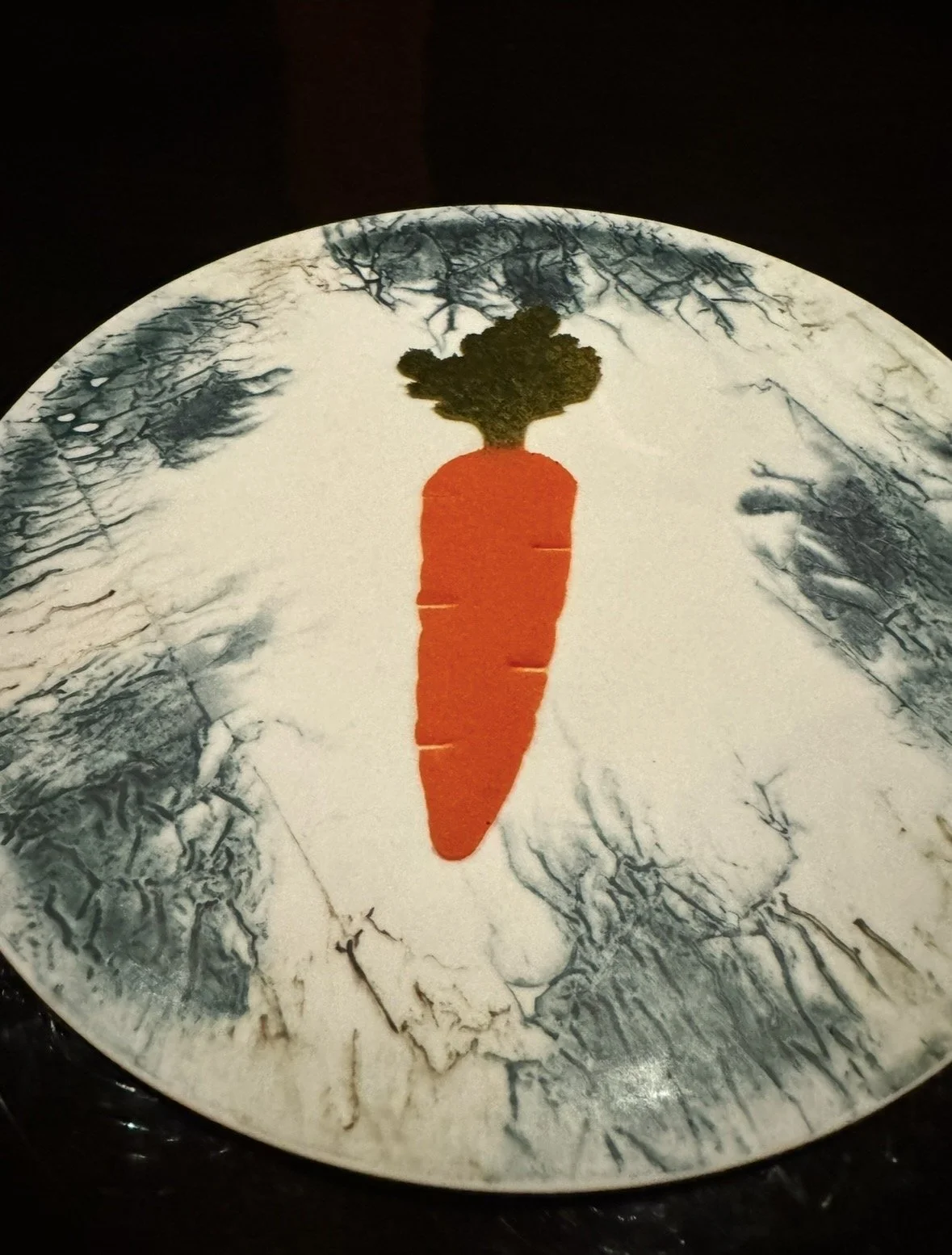 Creative tasting menu course at Gaggan Bangkok