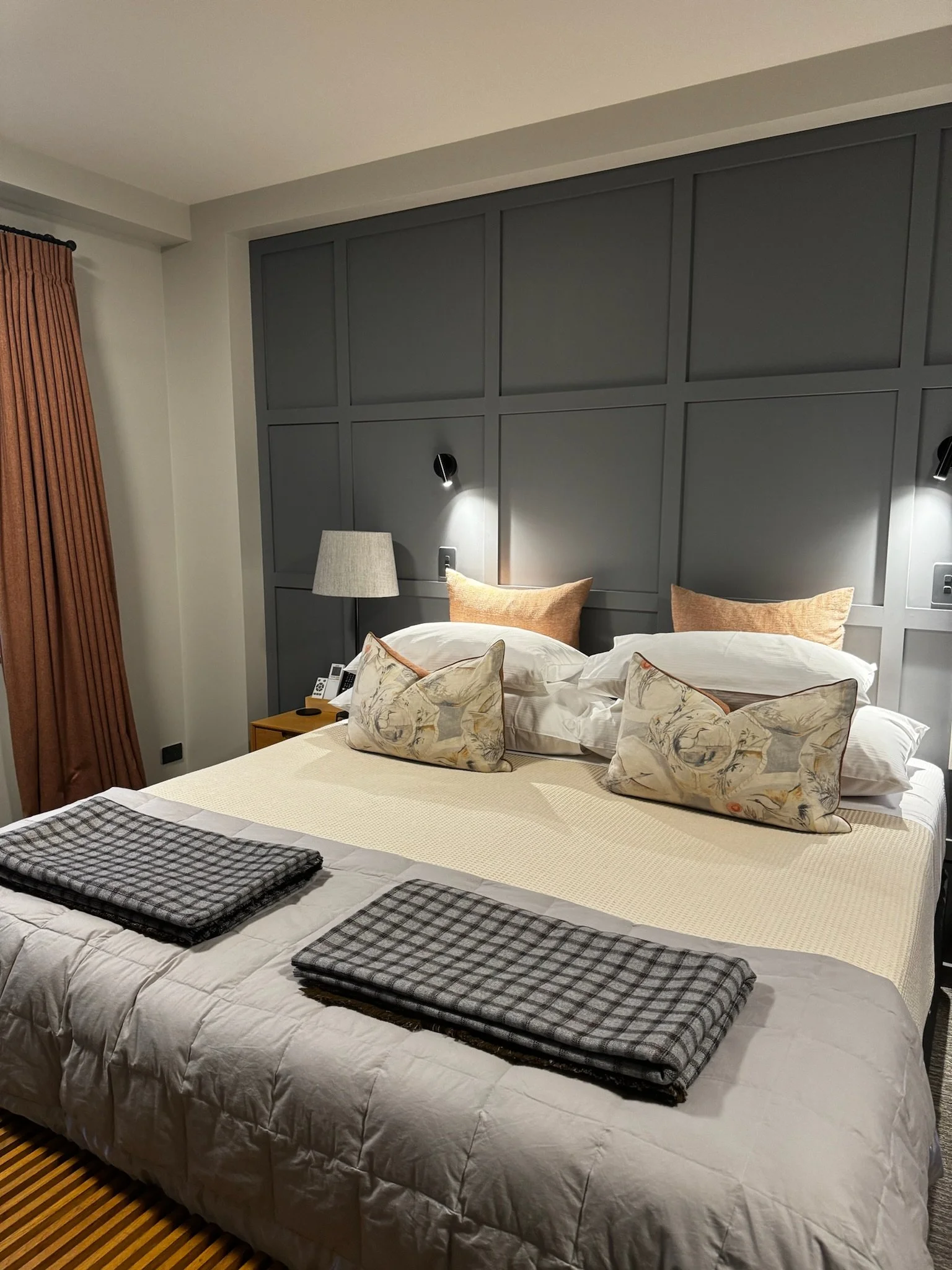 Modern bedroom at 14th Lane Urban Hotel in Blenheim, Marlborough
