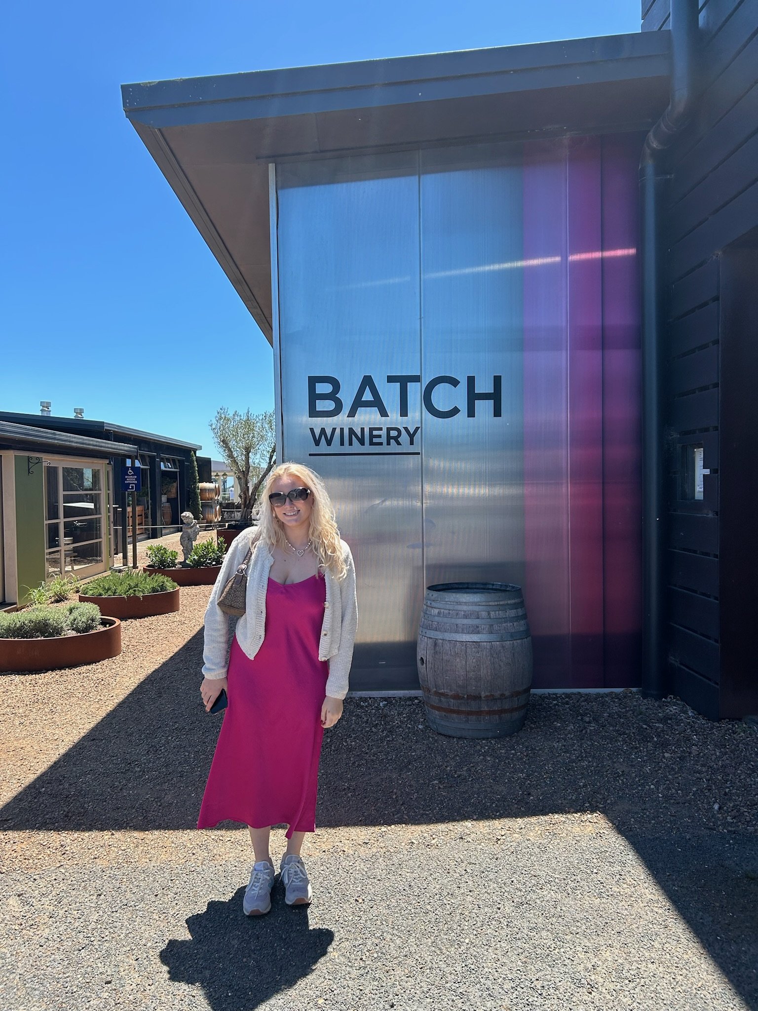 Entrance to Batch winery on Waiheke Island, New Zealand