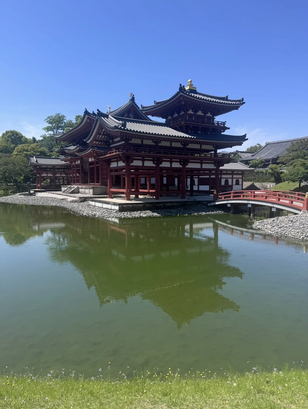 Phoenix Hall at Byodo-in Temple in Uji Japan