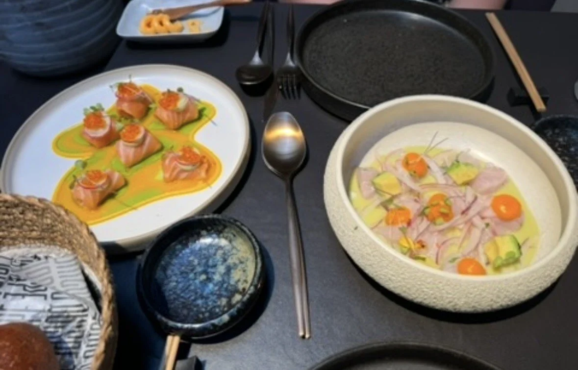 Modern Spanish seafood dishes at Quispe