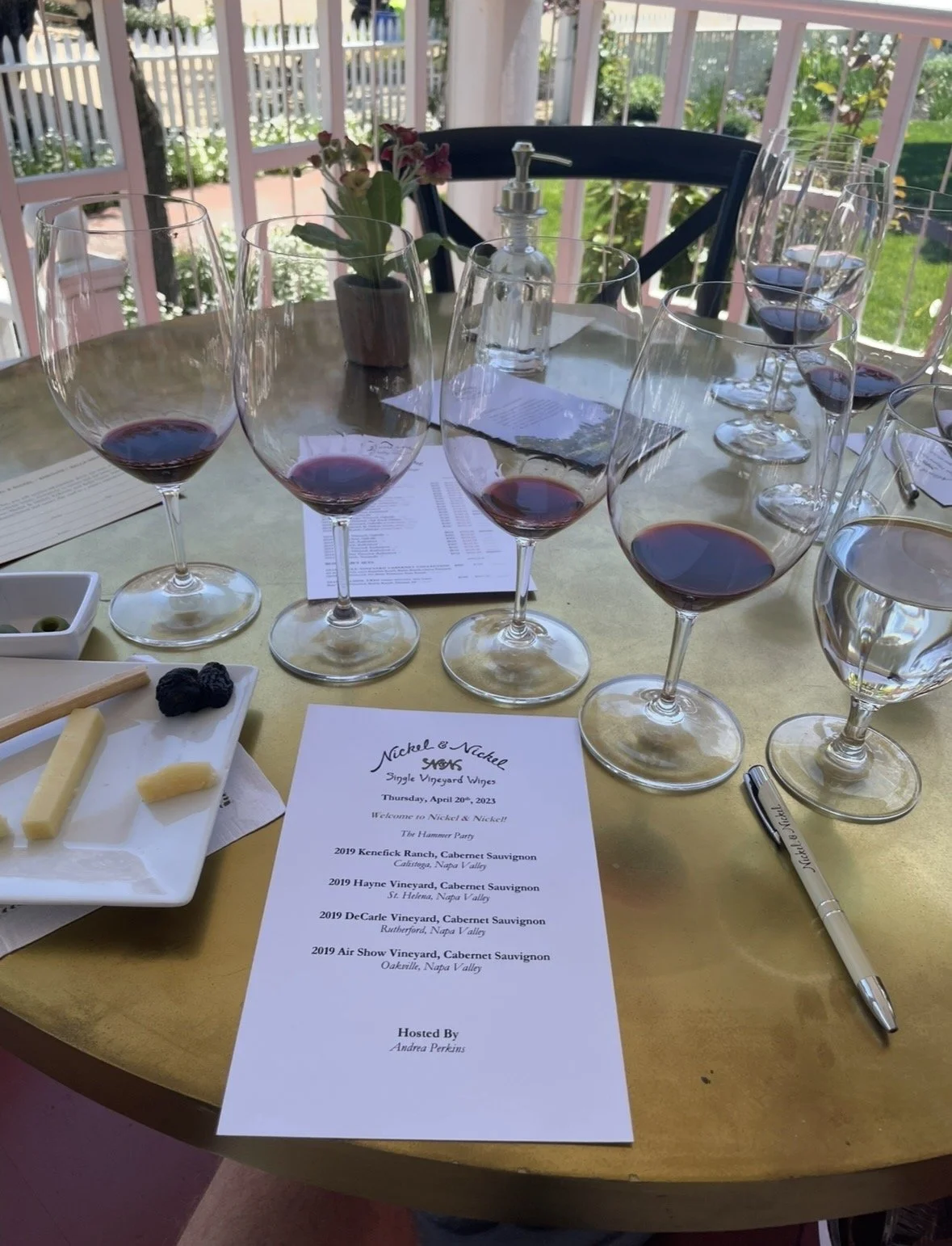 Single-vineyard Cabernet Sauvignon tasting at Nickel & Nickel winery