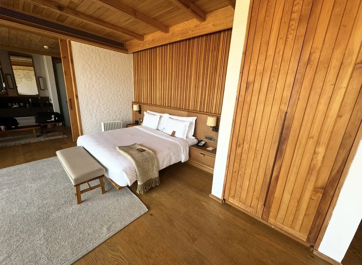 Luxury guest room sitting area at Six Senses Thimphu
