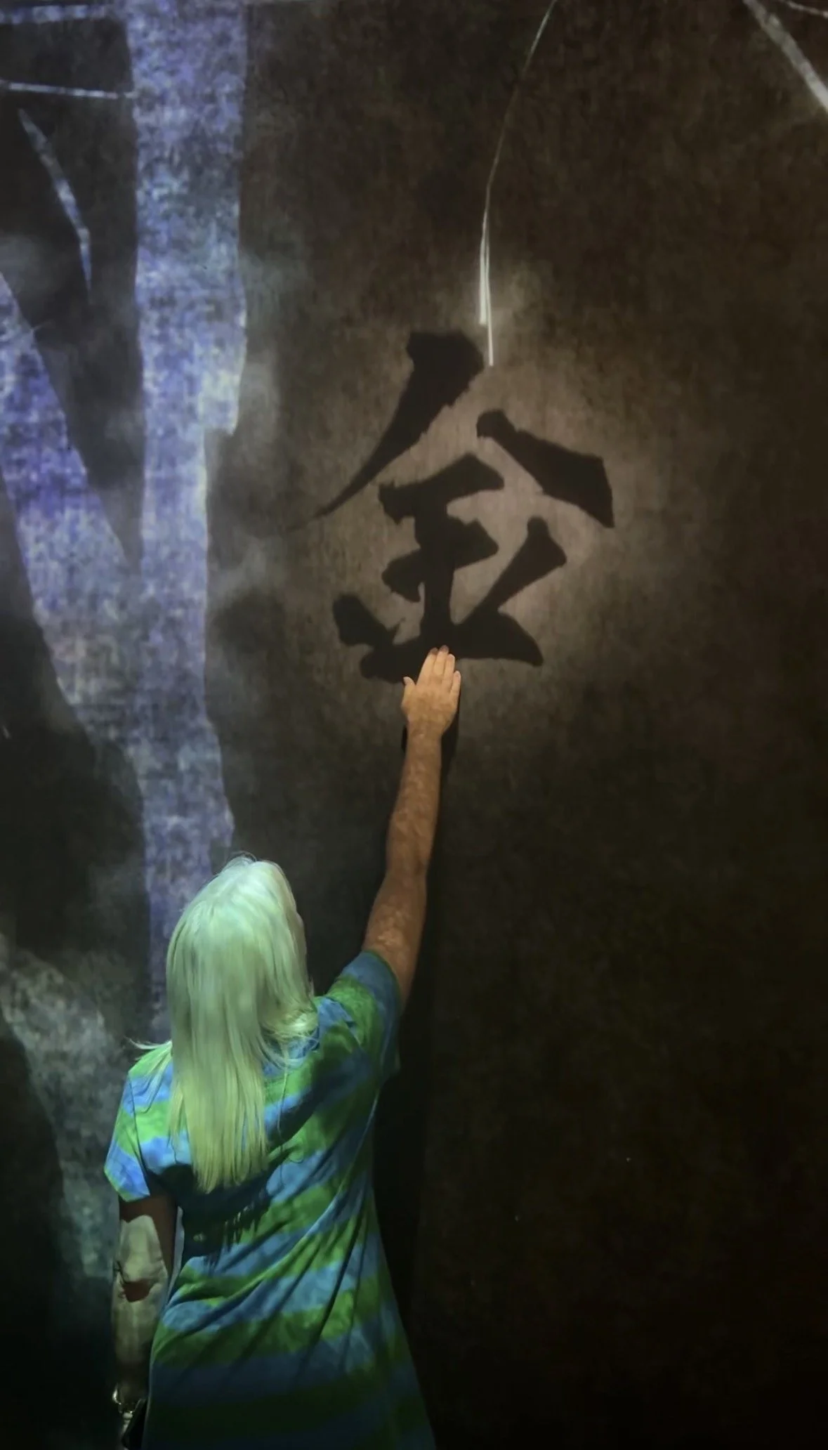 Immersive digital art installation at teamLab Kyoto featuring interactive projections