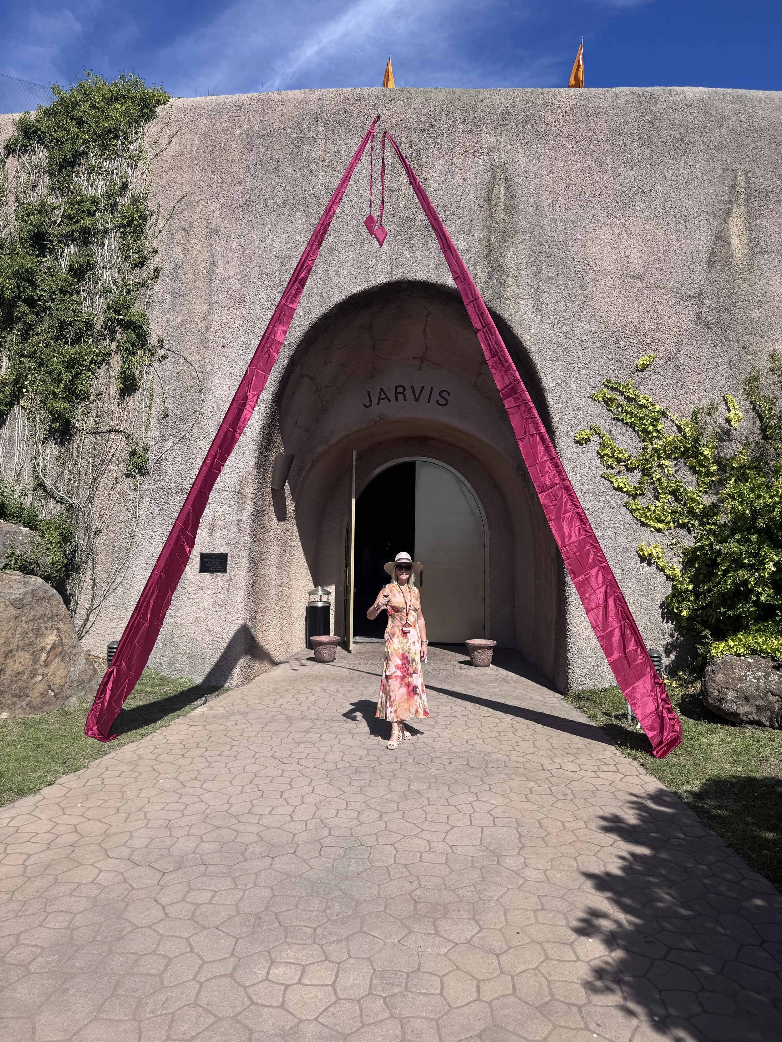 Decorated cave entrance during the Jarvis Estate Harvest Festival