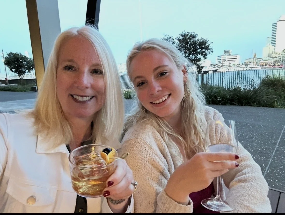 Guests enjoying cocktails at Park Hyatt Auckland overlooking the waterfront