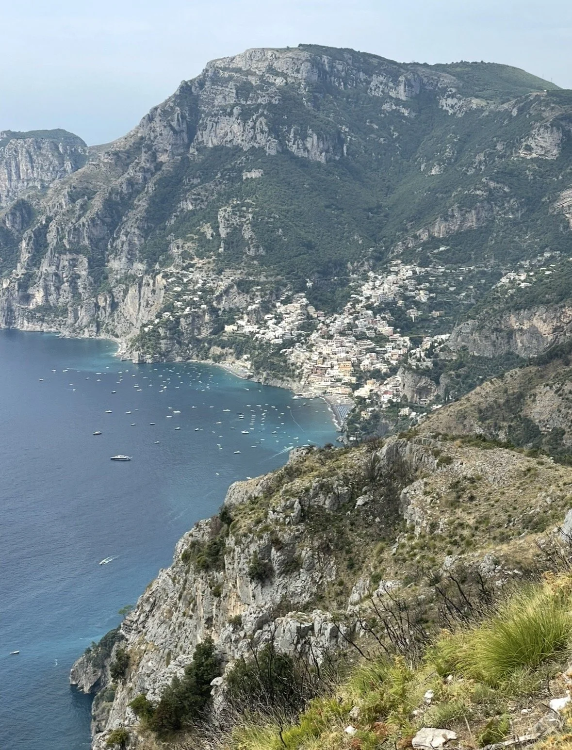 View of Positano from the Path of the Gods Amalfi Coast