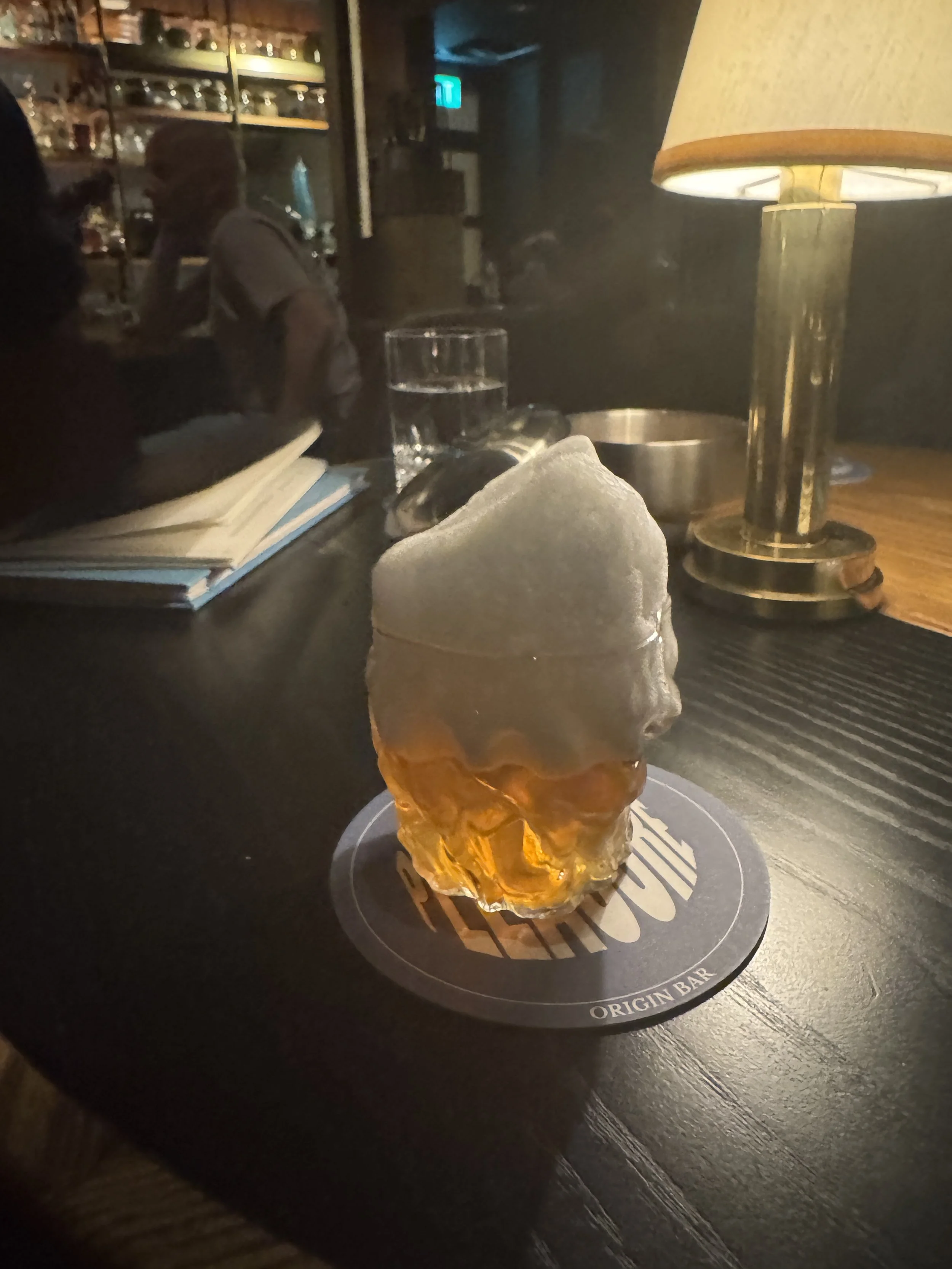Signature cocktail served at Origin Bar Shangri-La Singapore