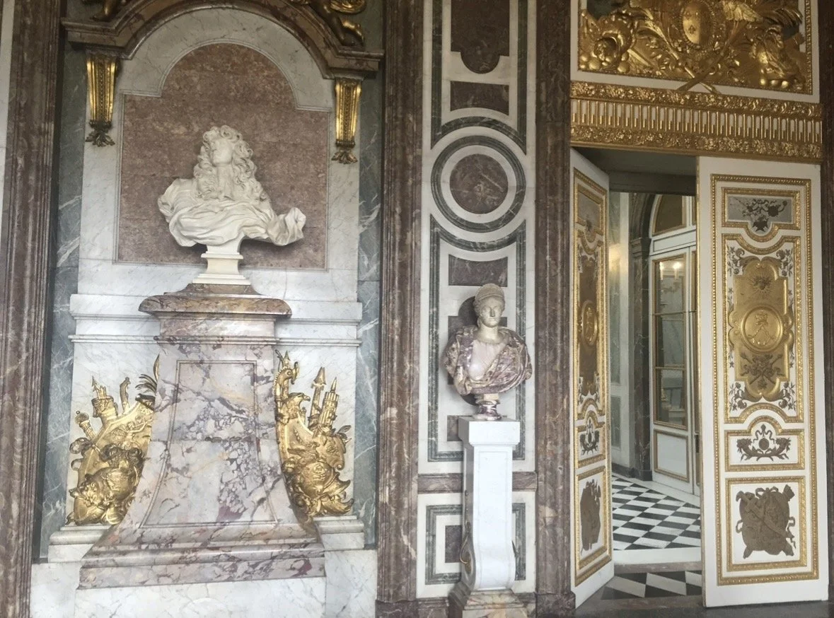 Interior of the Hall of Mirrors at Versailles