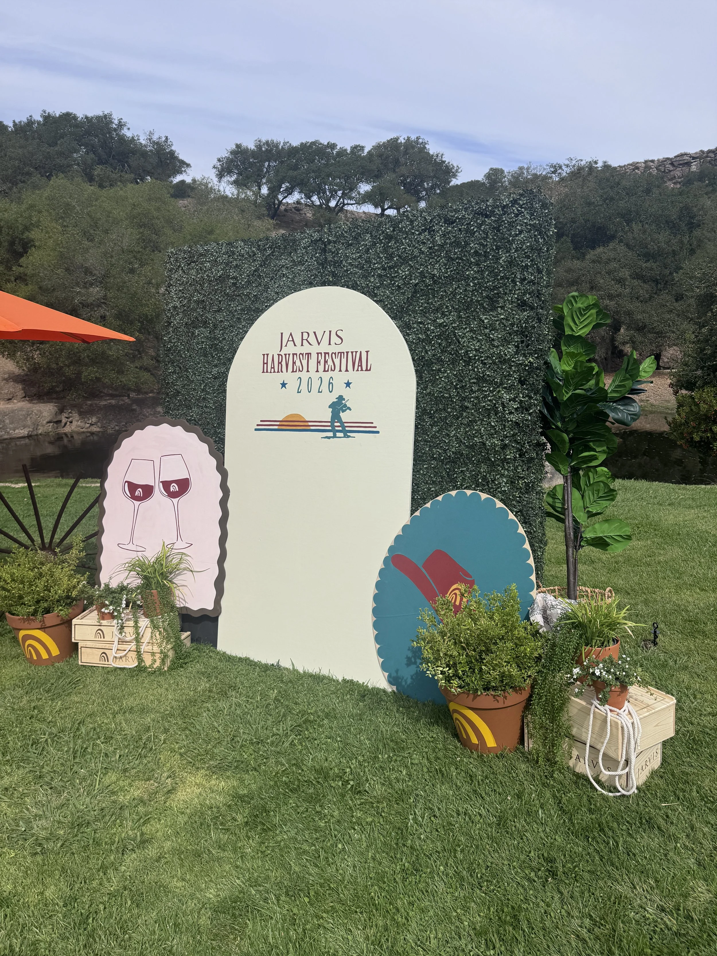 Harvest Festival decorations at Jarvis Estate in Napa Valley