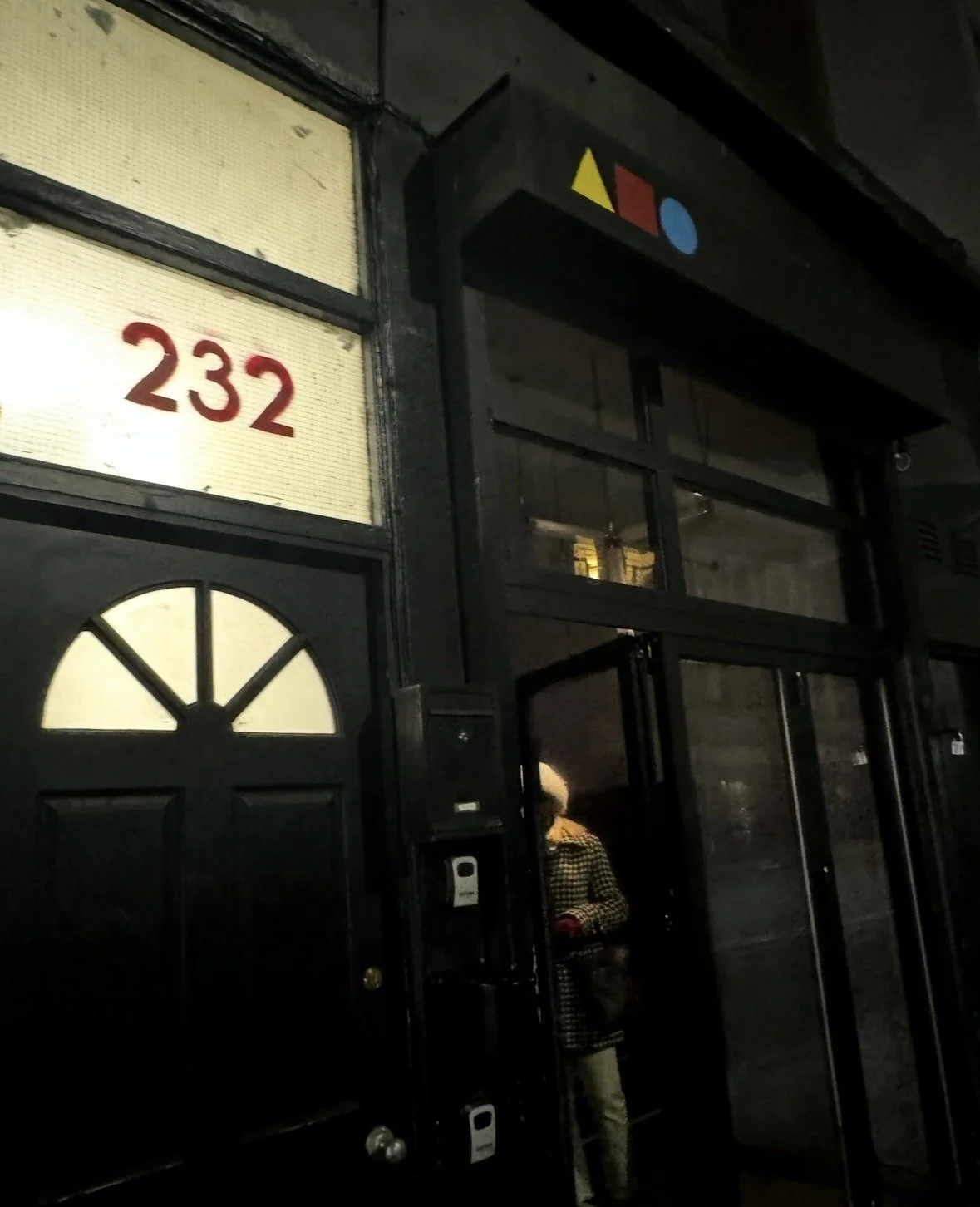 Entrance to Bar with Shapes for a Name cocktail bar in London