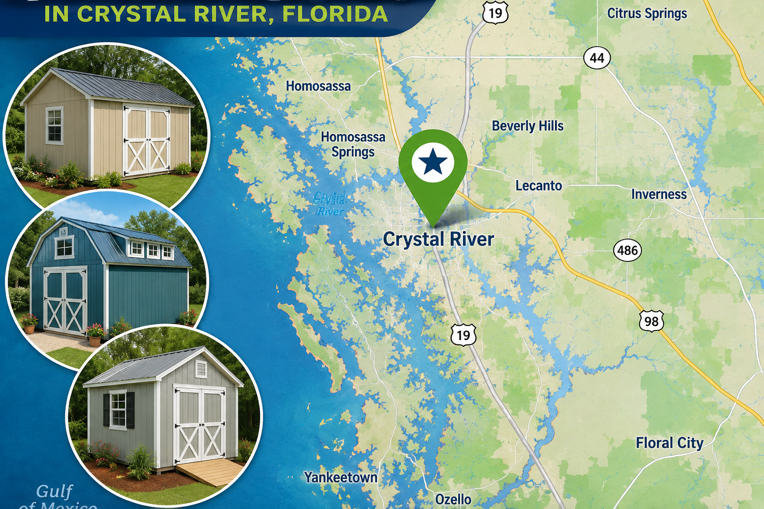 Crystal River Sheds