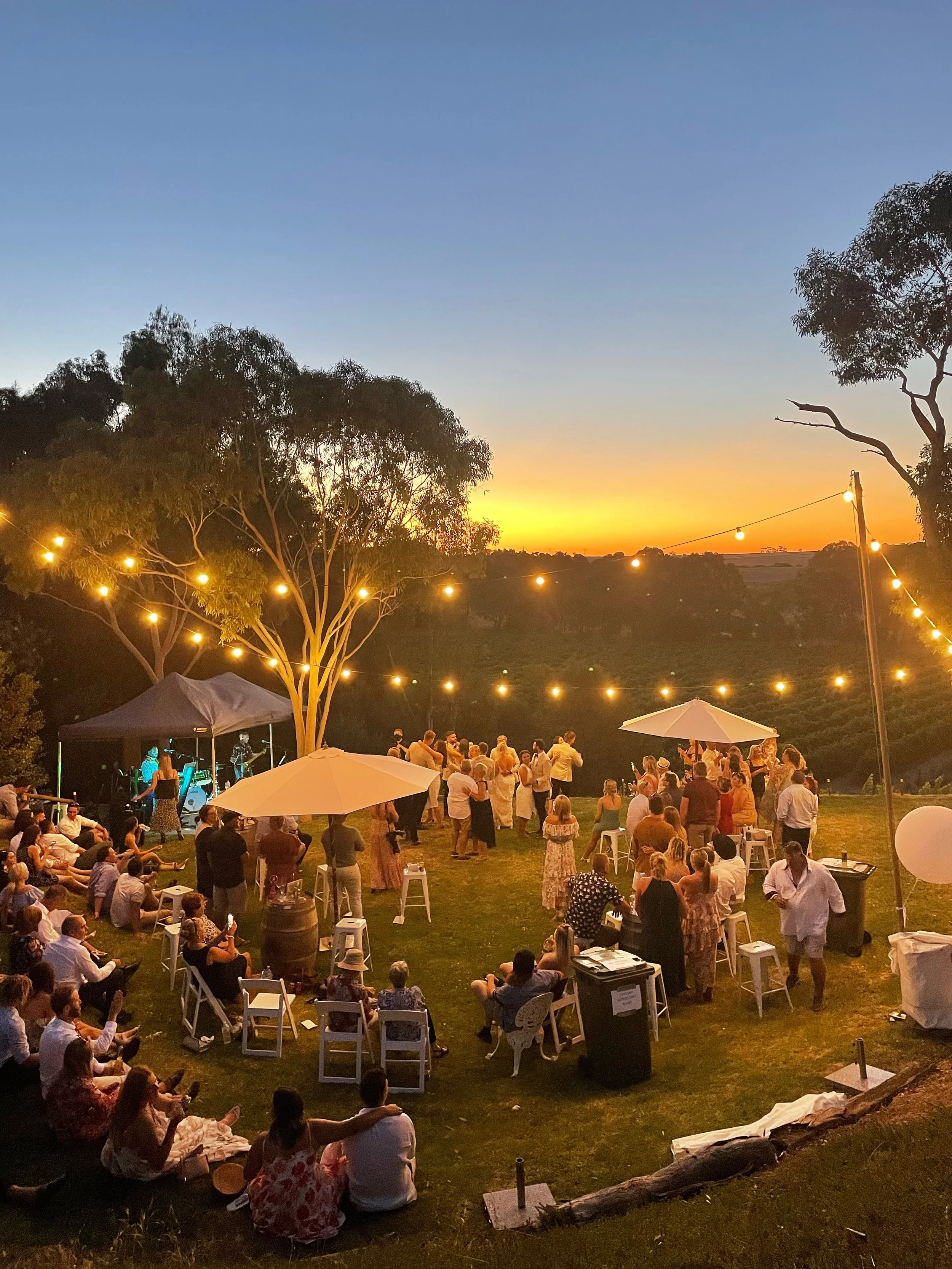 Opening Night Soirée at Barossa Sessions featuring live music, Barossa wine, craft beer and regional food in Tanunda.